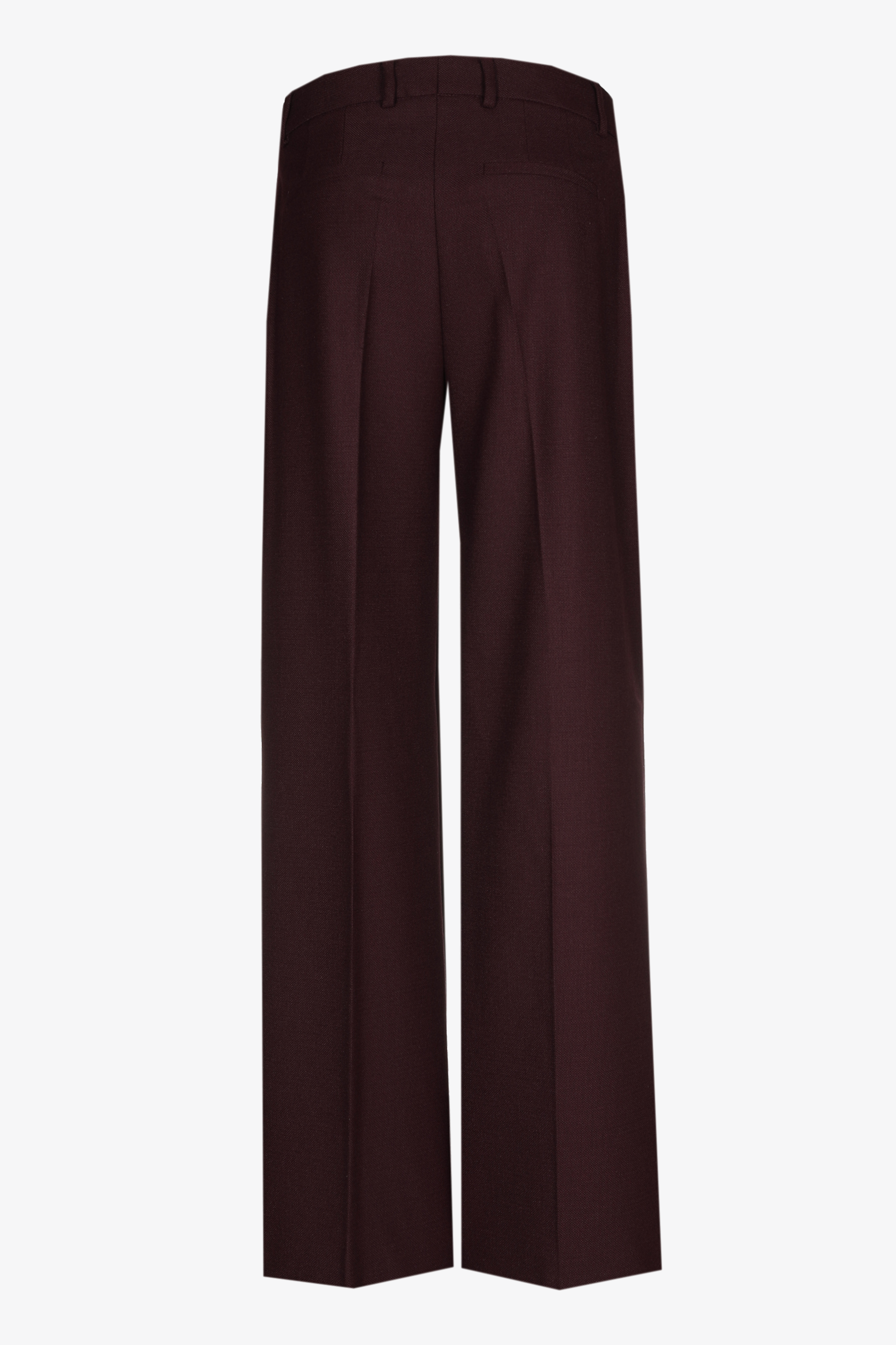Geklede broek met wijde pijpen
