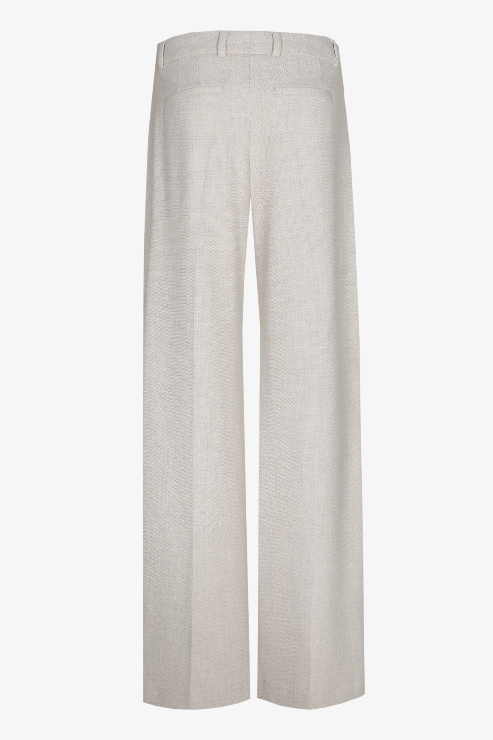 Geklede broek met wijde pijpen