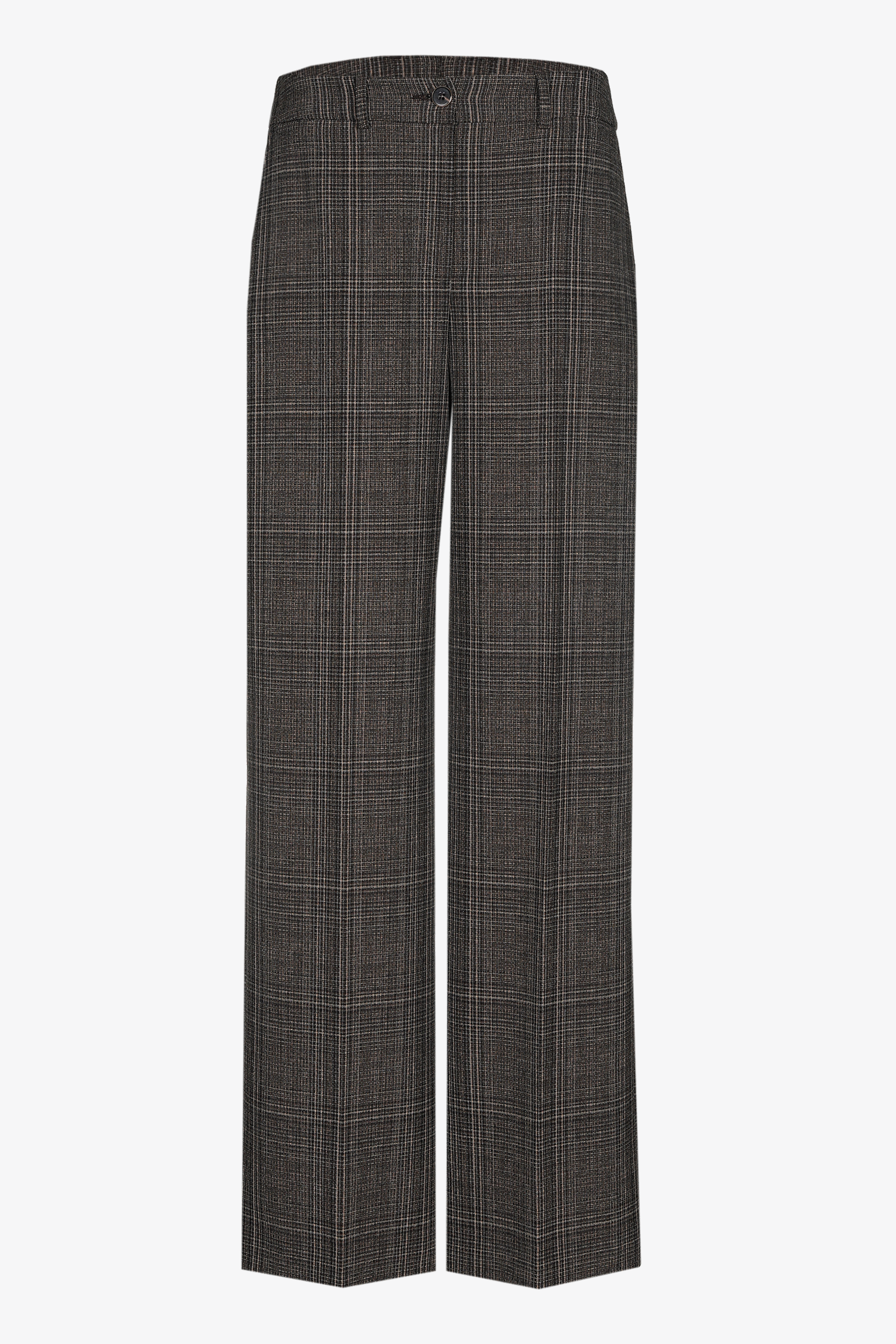 Geruite broek met rechte pijpen