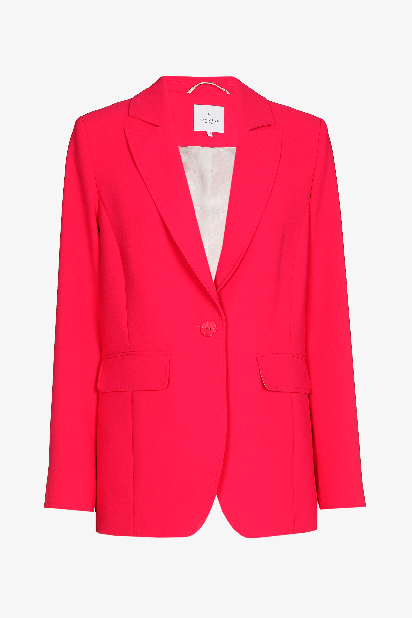 Blazer met subtiel afgeronde zoom