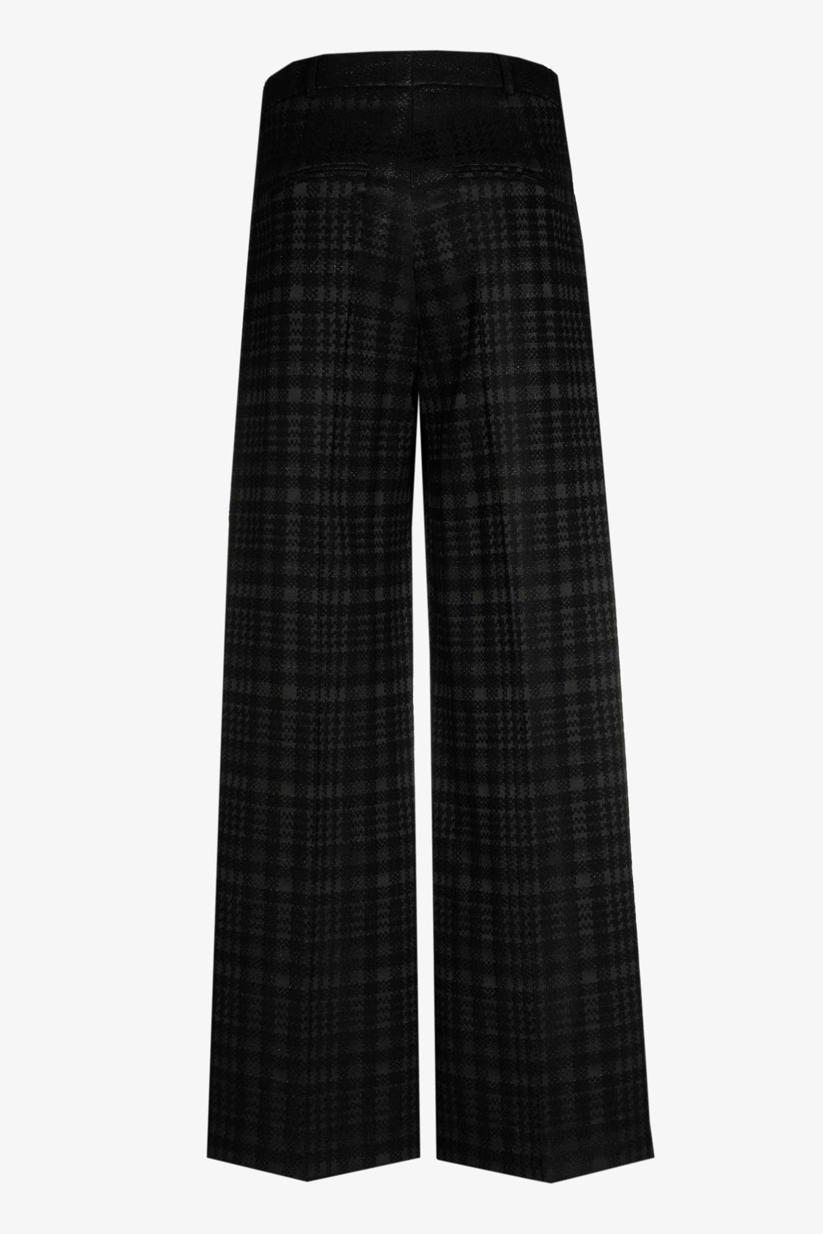Geklede broek met brede pijpen