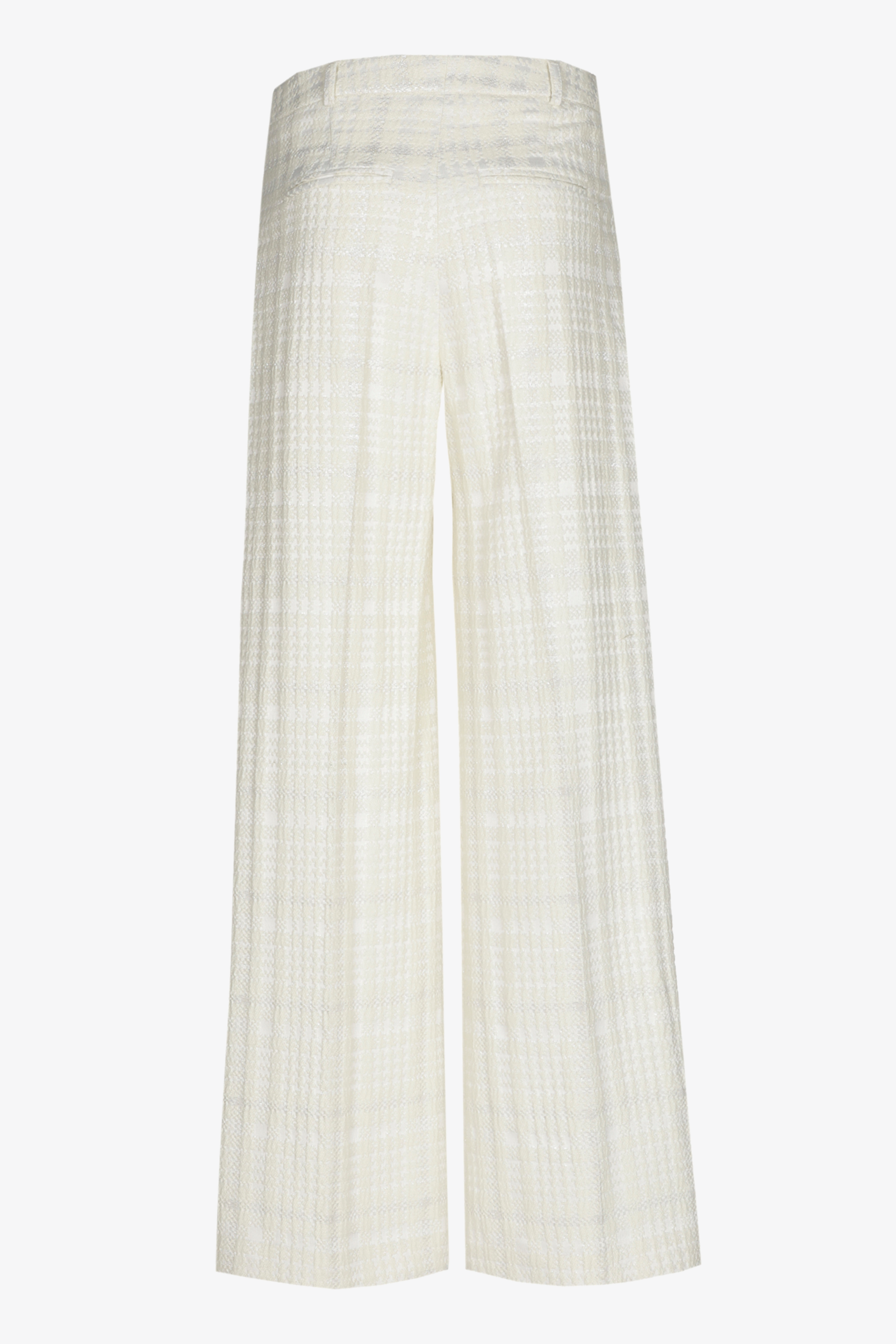 Geklede broek met brede pijpen