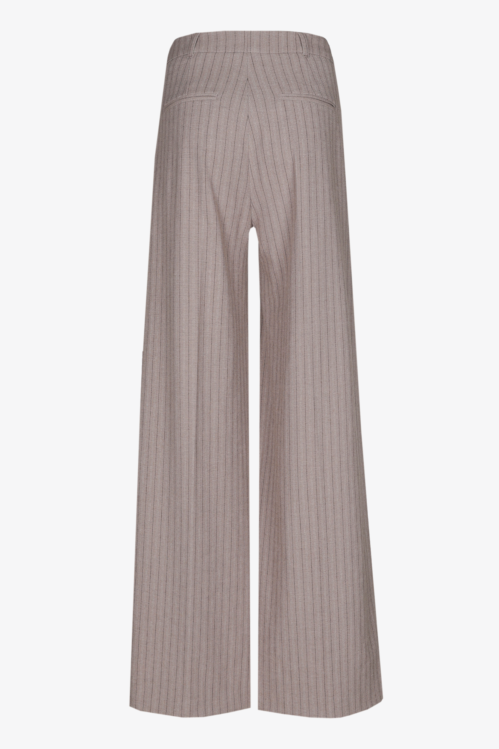 Pantalon rayé à jambes larges