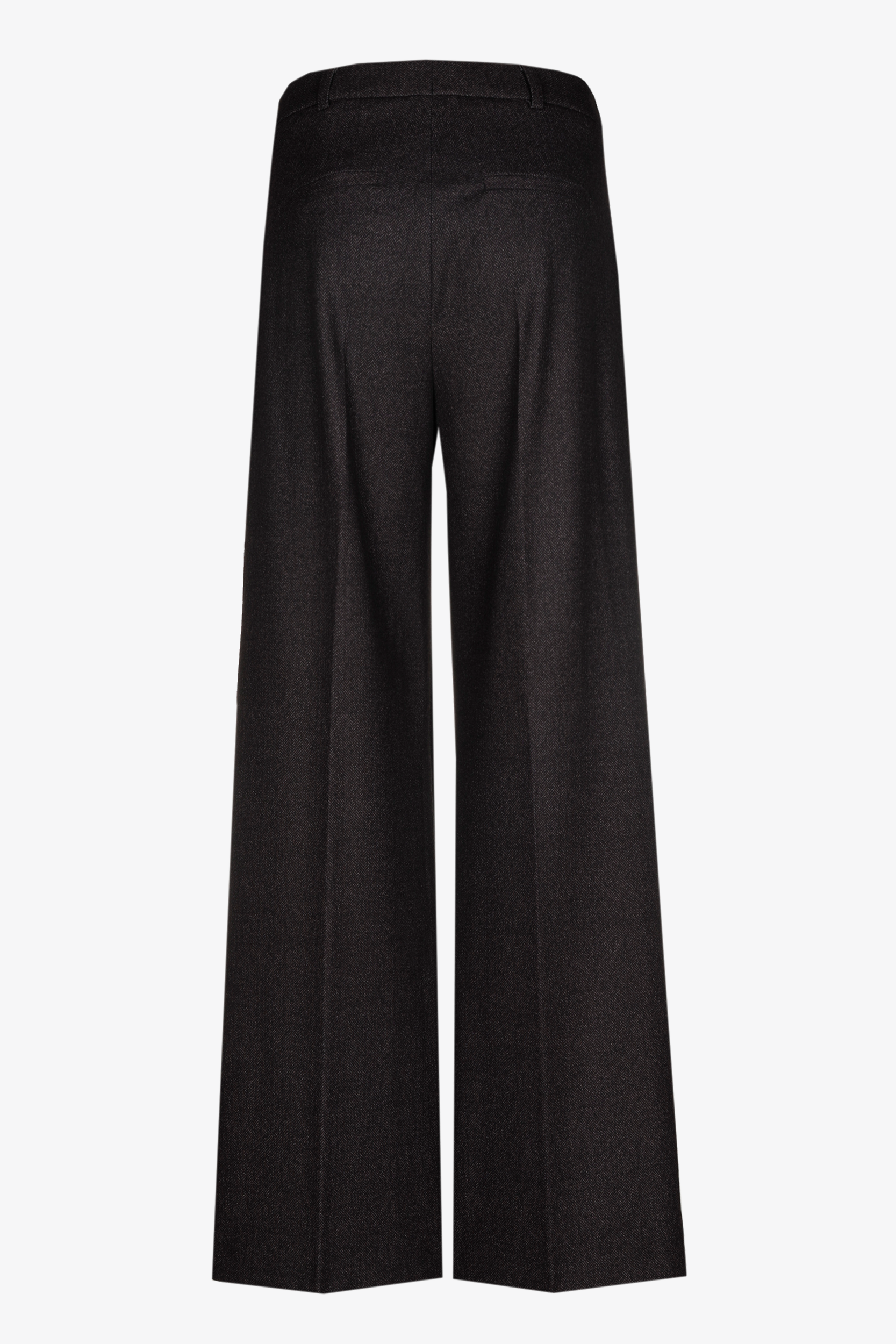 Trousers with chevron print