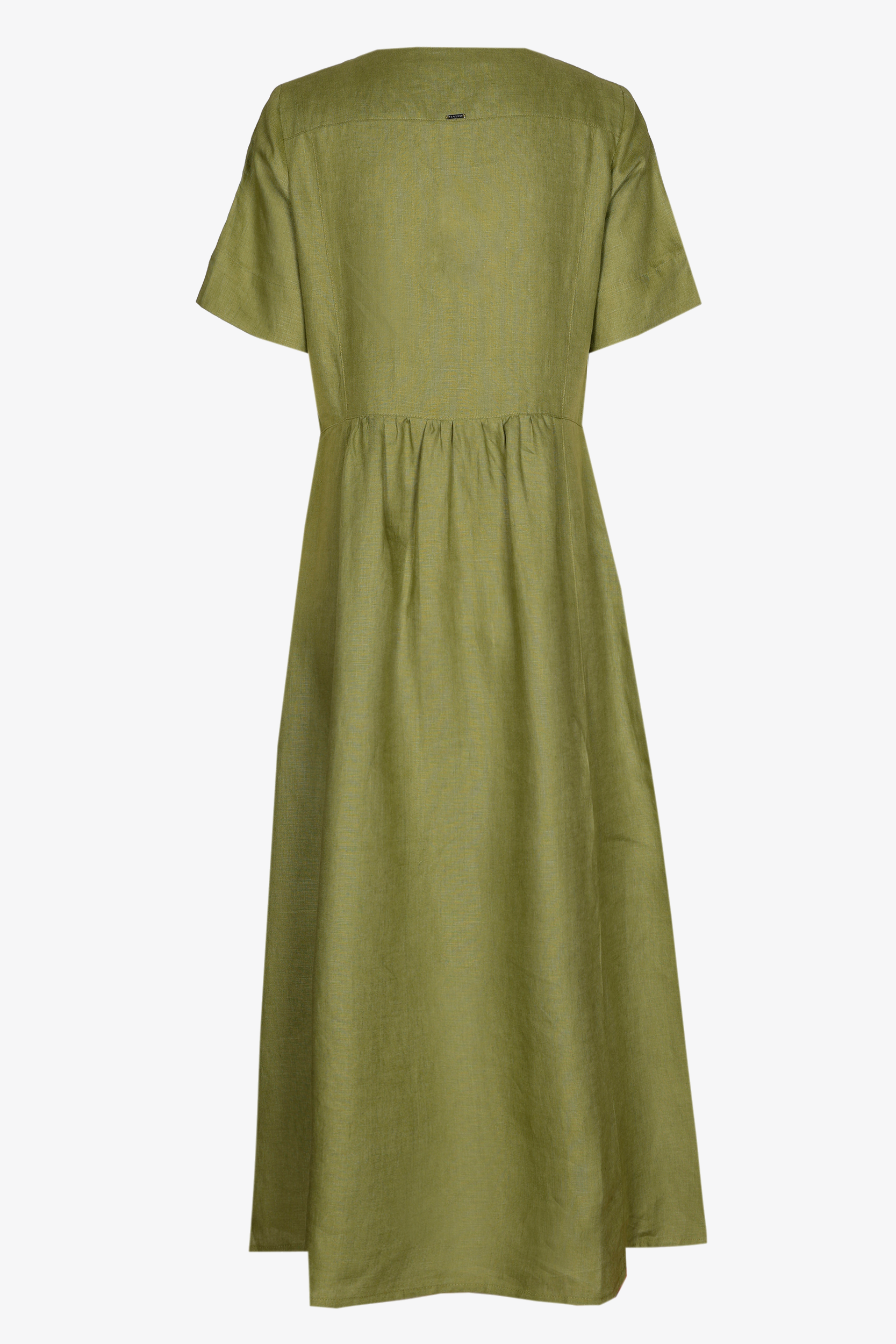 Groene doorknoopjurk shop