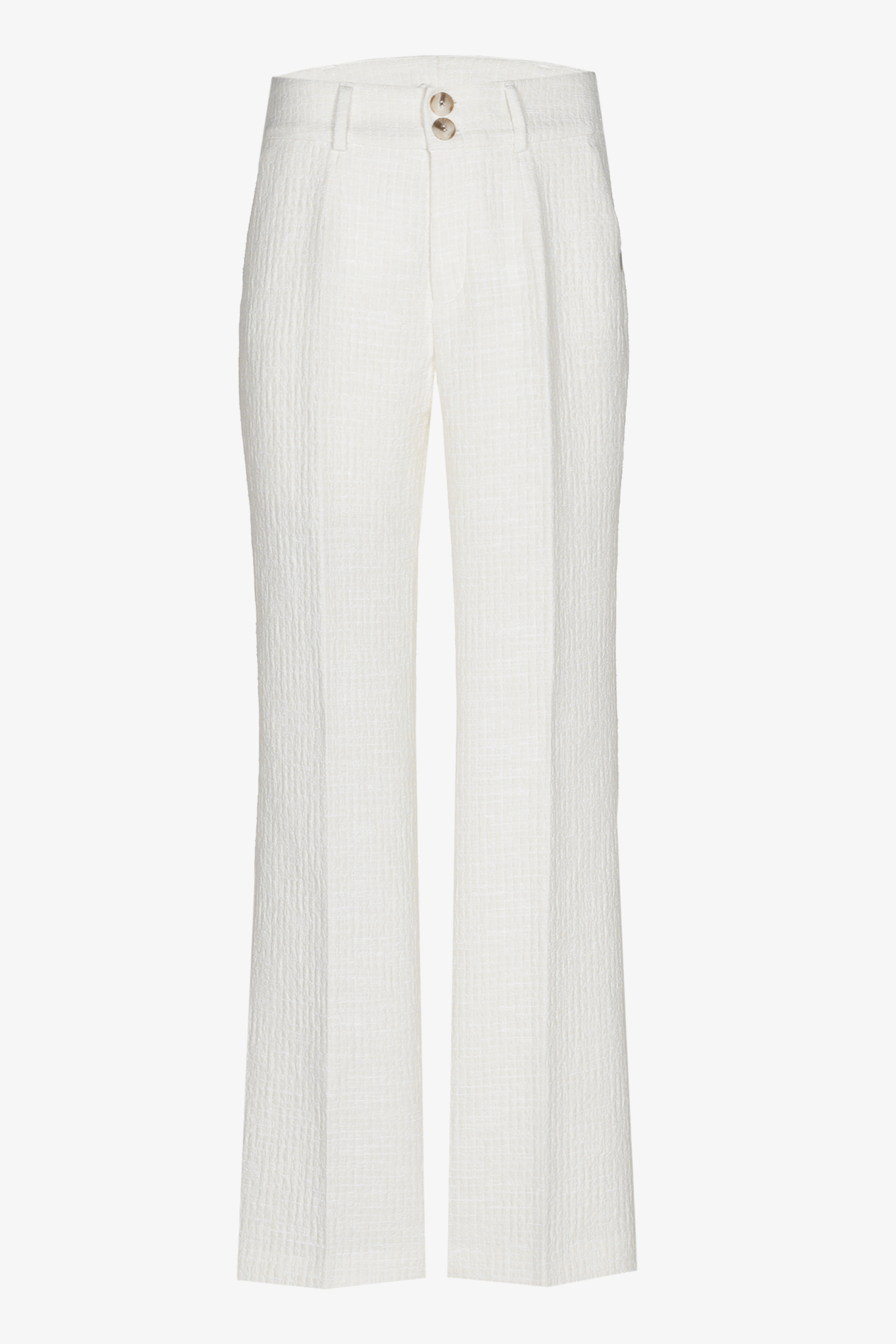 Seersucker trousers with texture