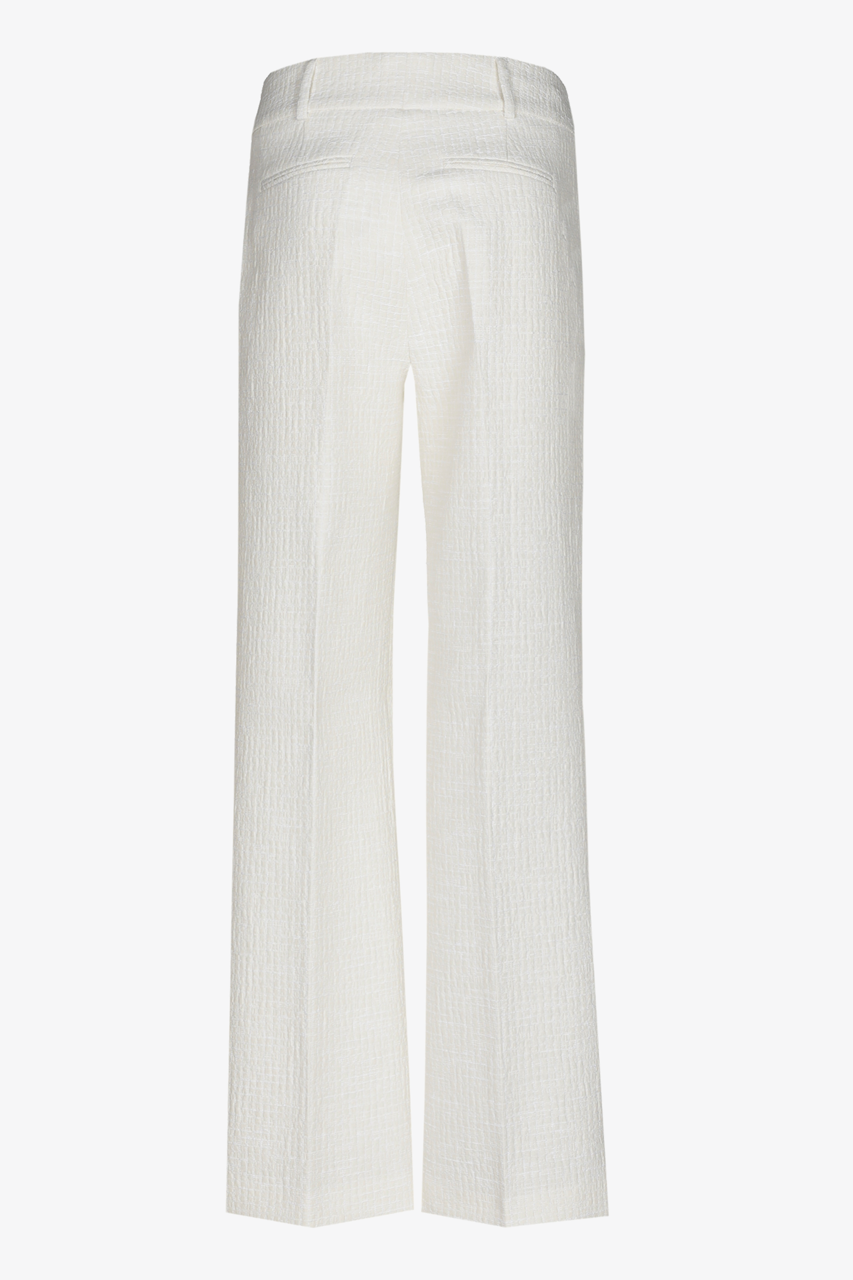 Seersucker trousers with texture
