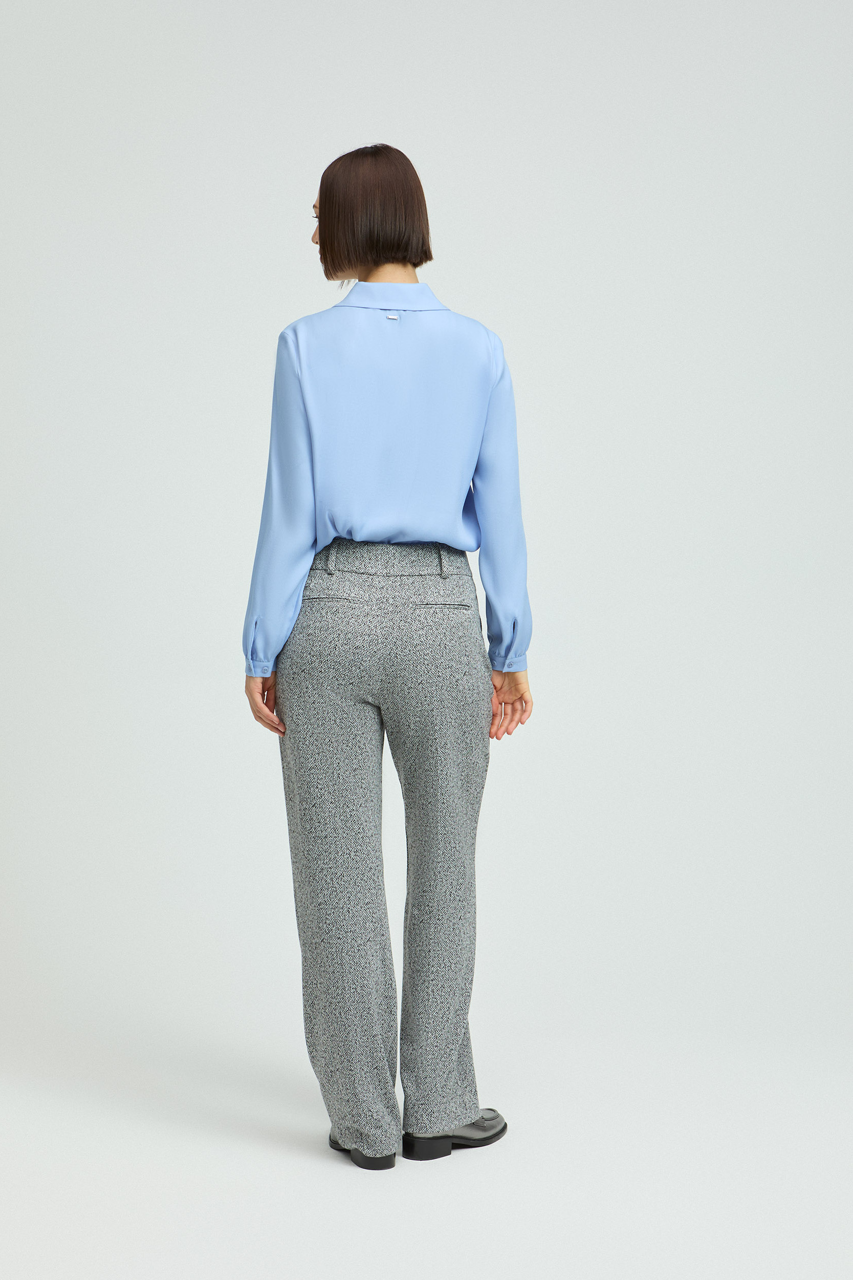 Broek met hoge tailleband