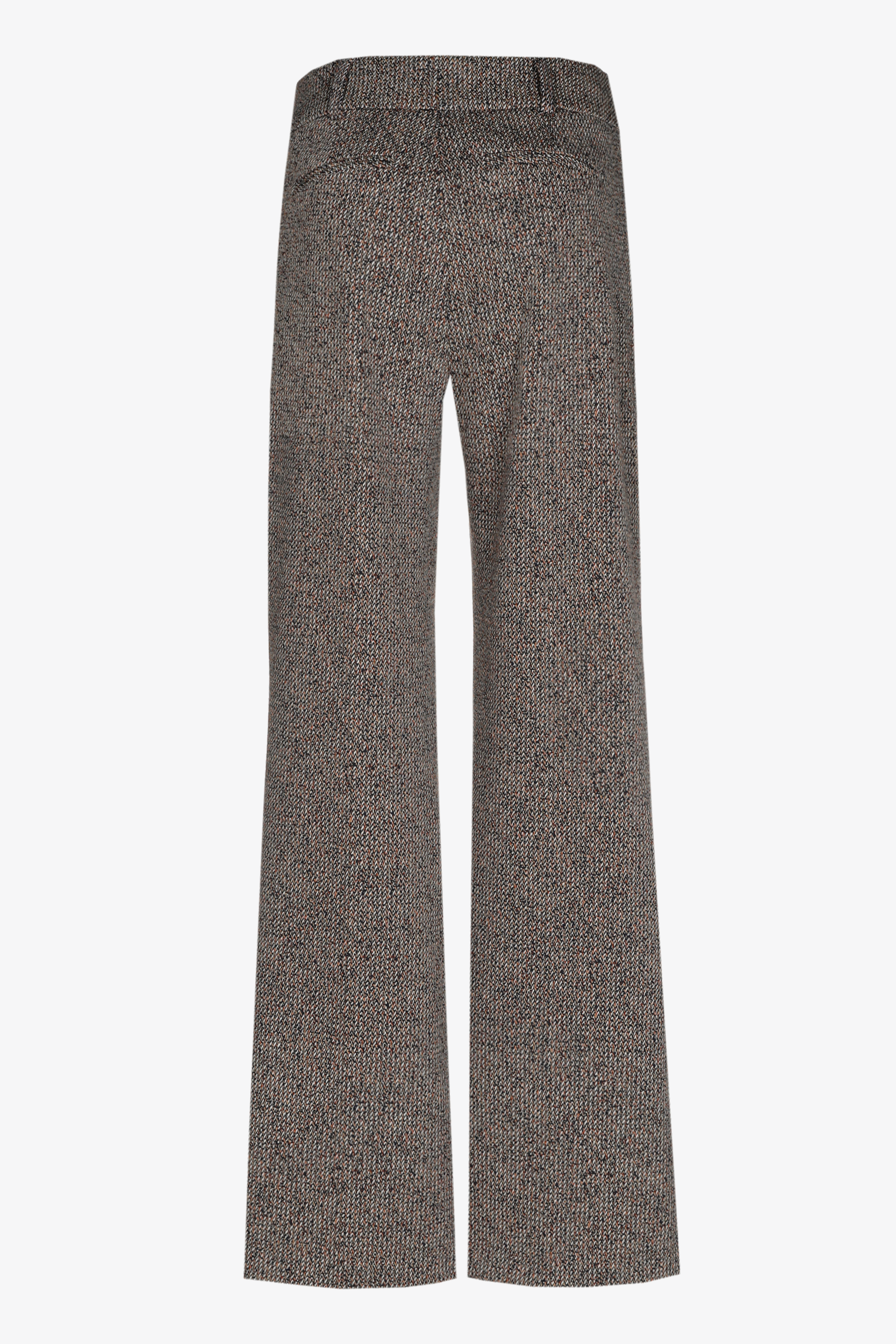 Trousers with high waistband