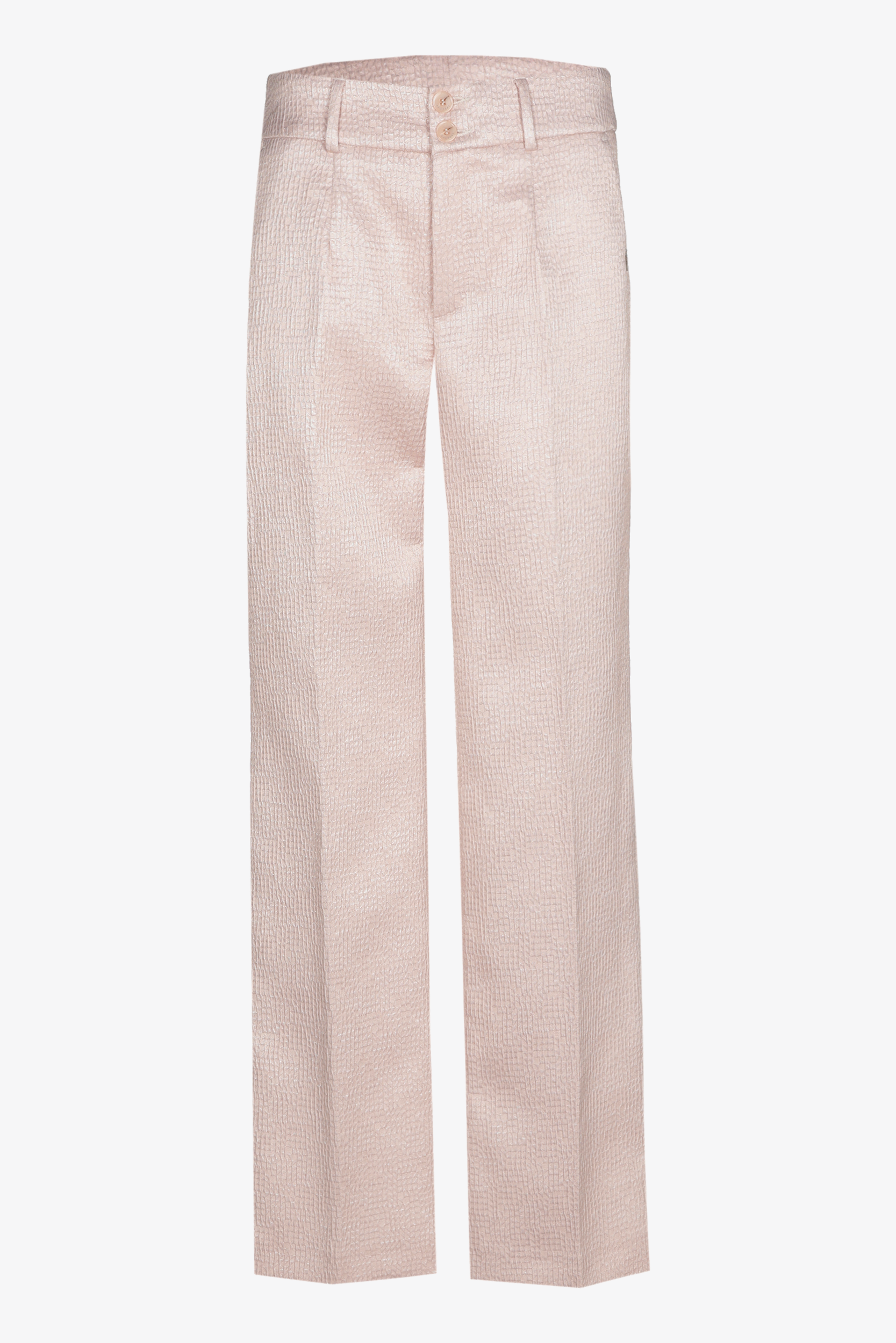 Jacquard trousers with subtle lurex