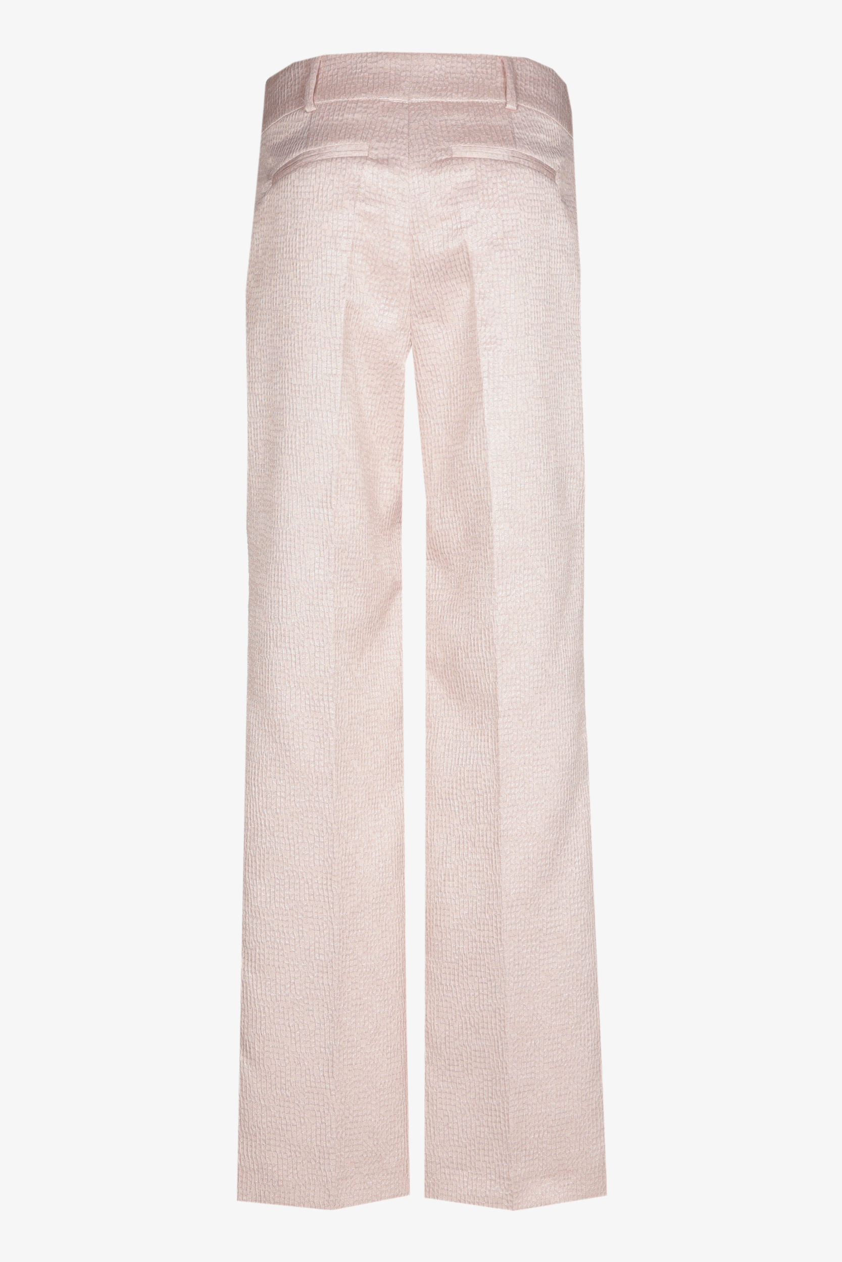 Jacquard trousers with subtle lurex