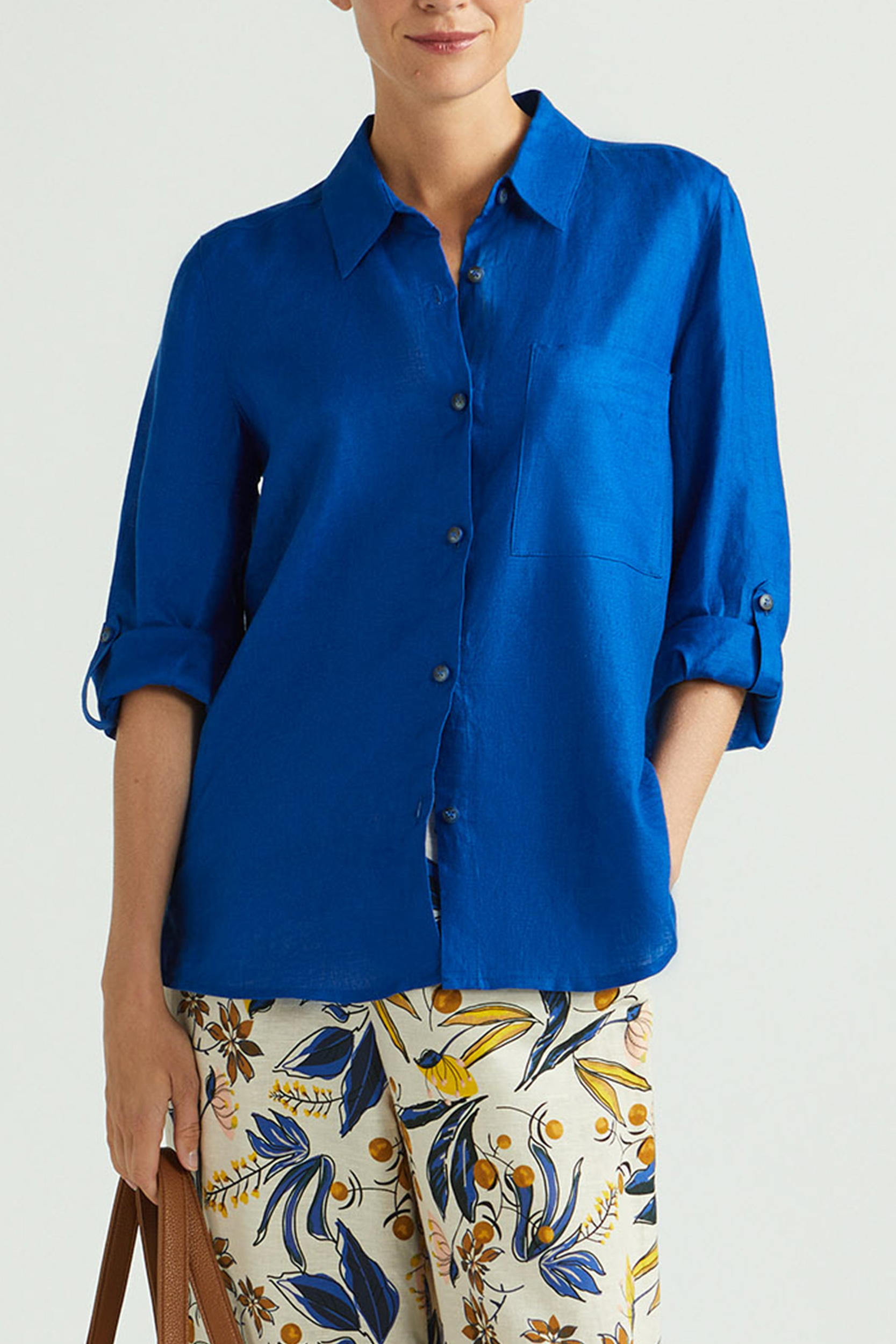 Hemdblouse in zomers linnen