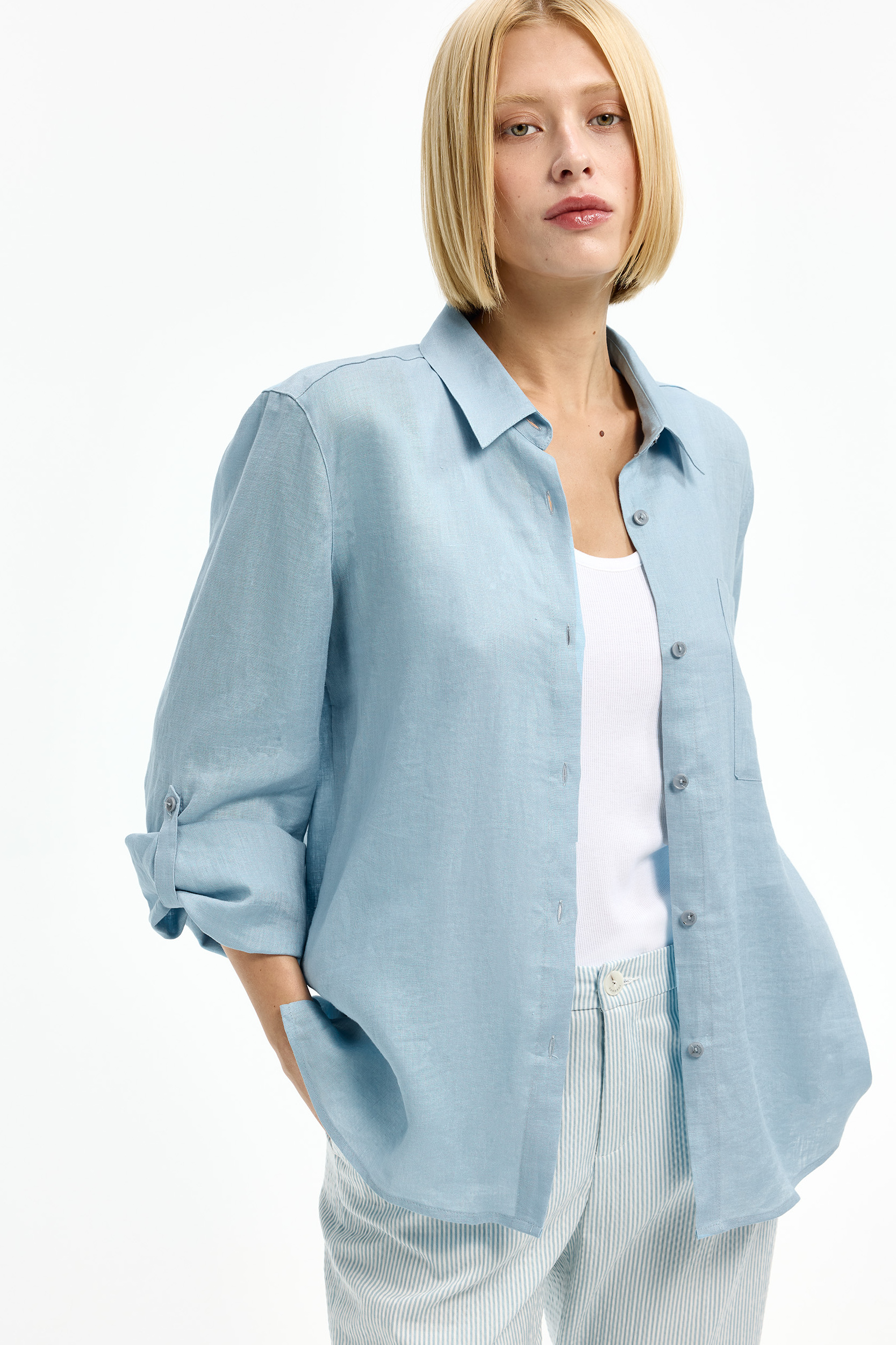 Chemisier ample en lin