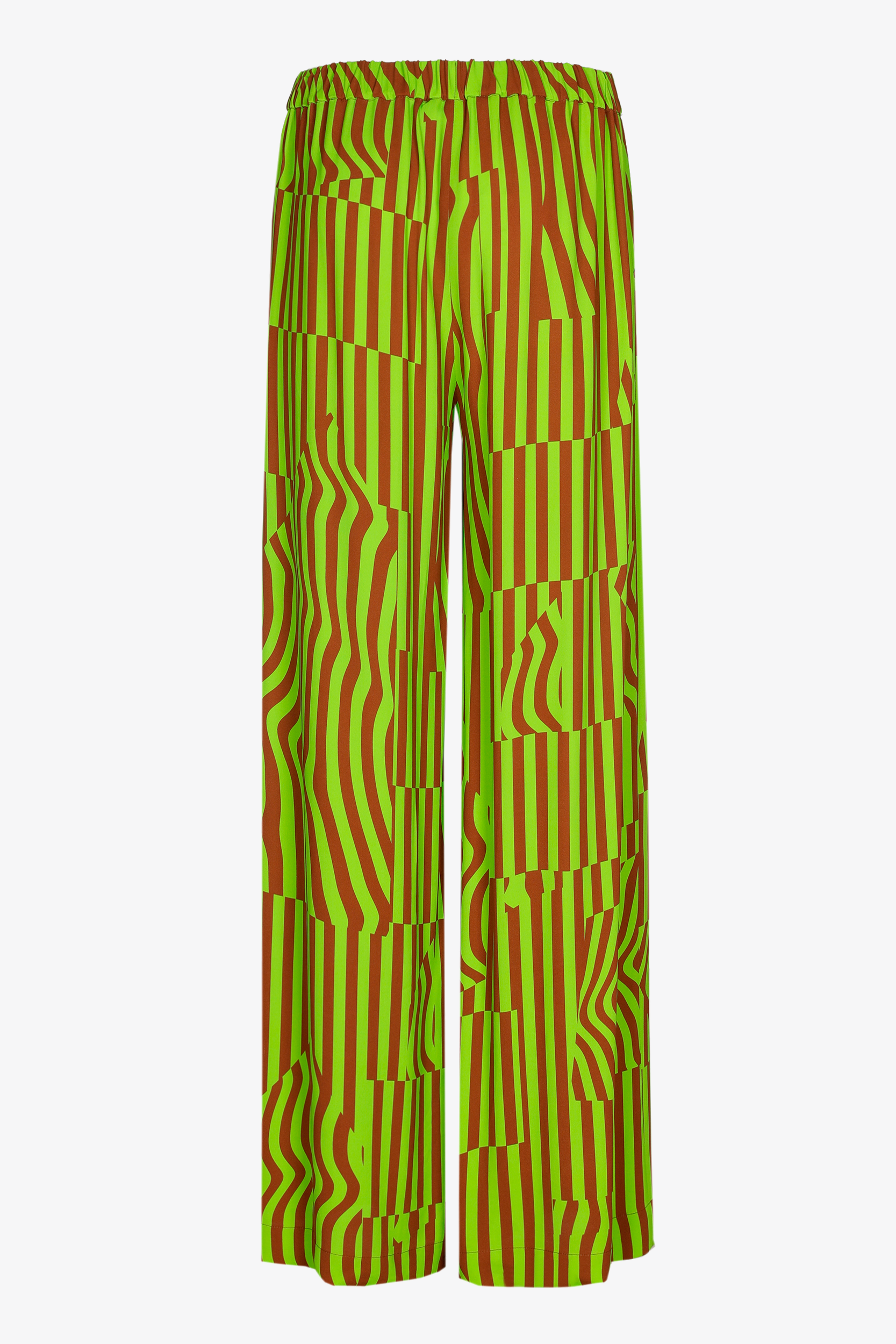 Pantalon large à motif