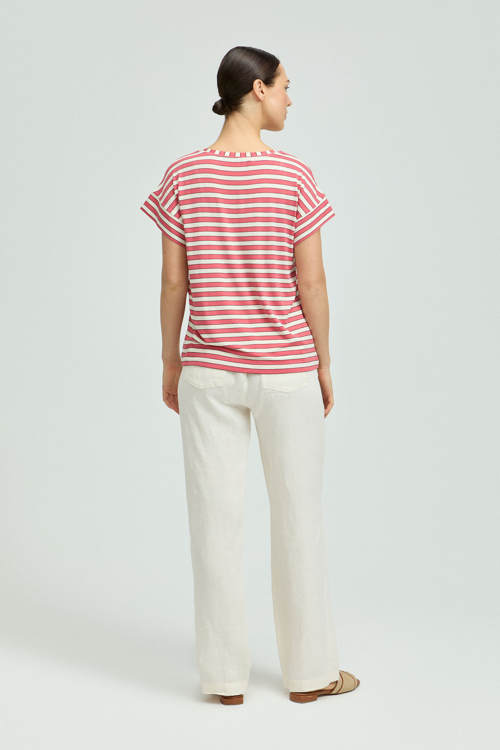 Pantalon en lin à jambes droites