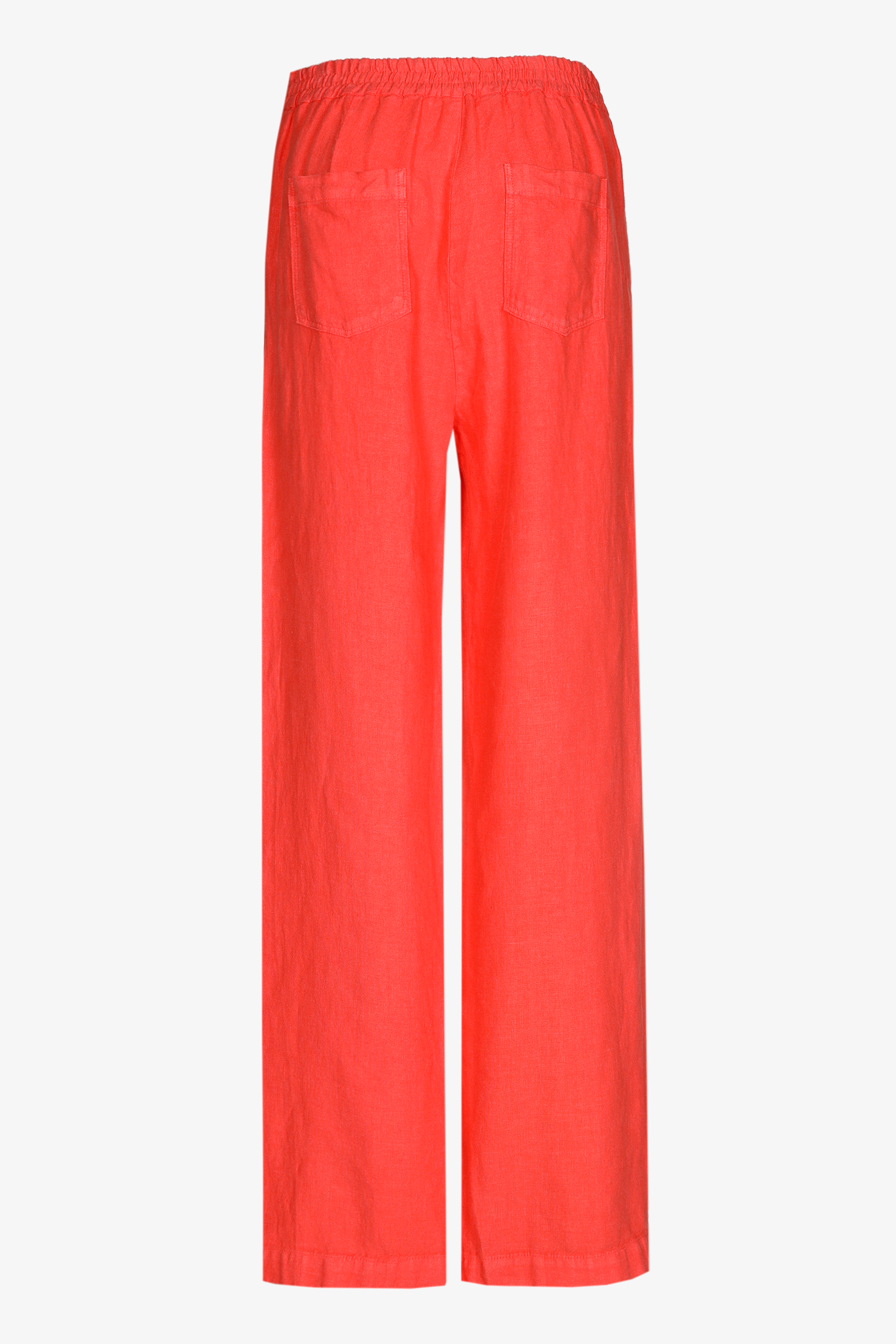 Linnen broek met rechte pijpen