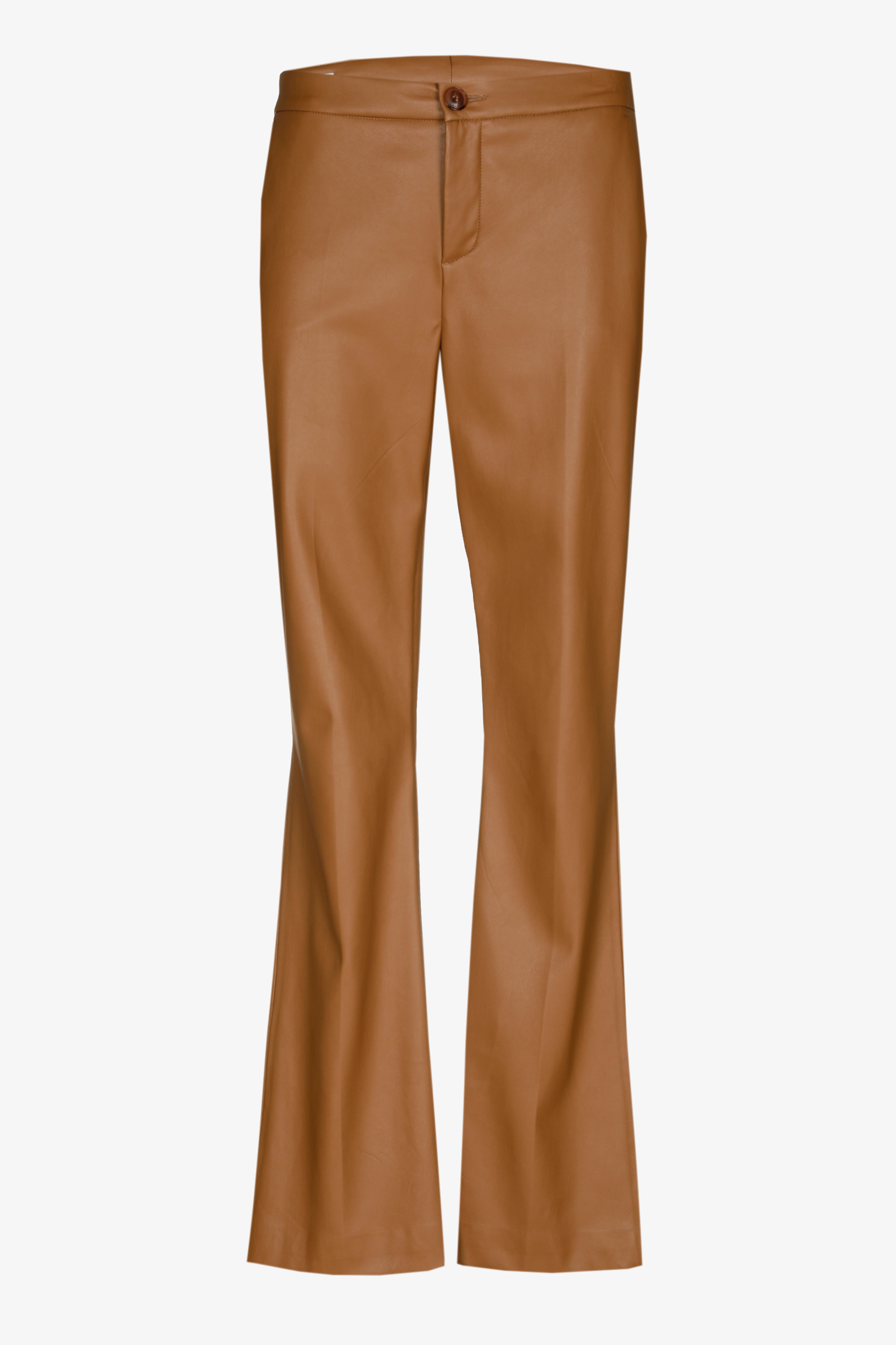Kunstlederhose cognac