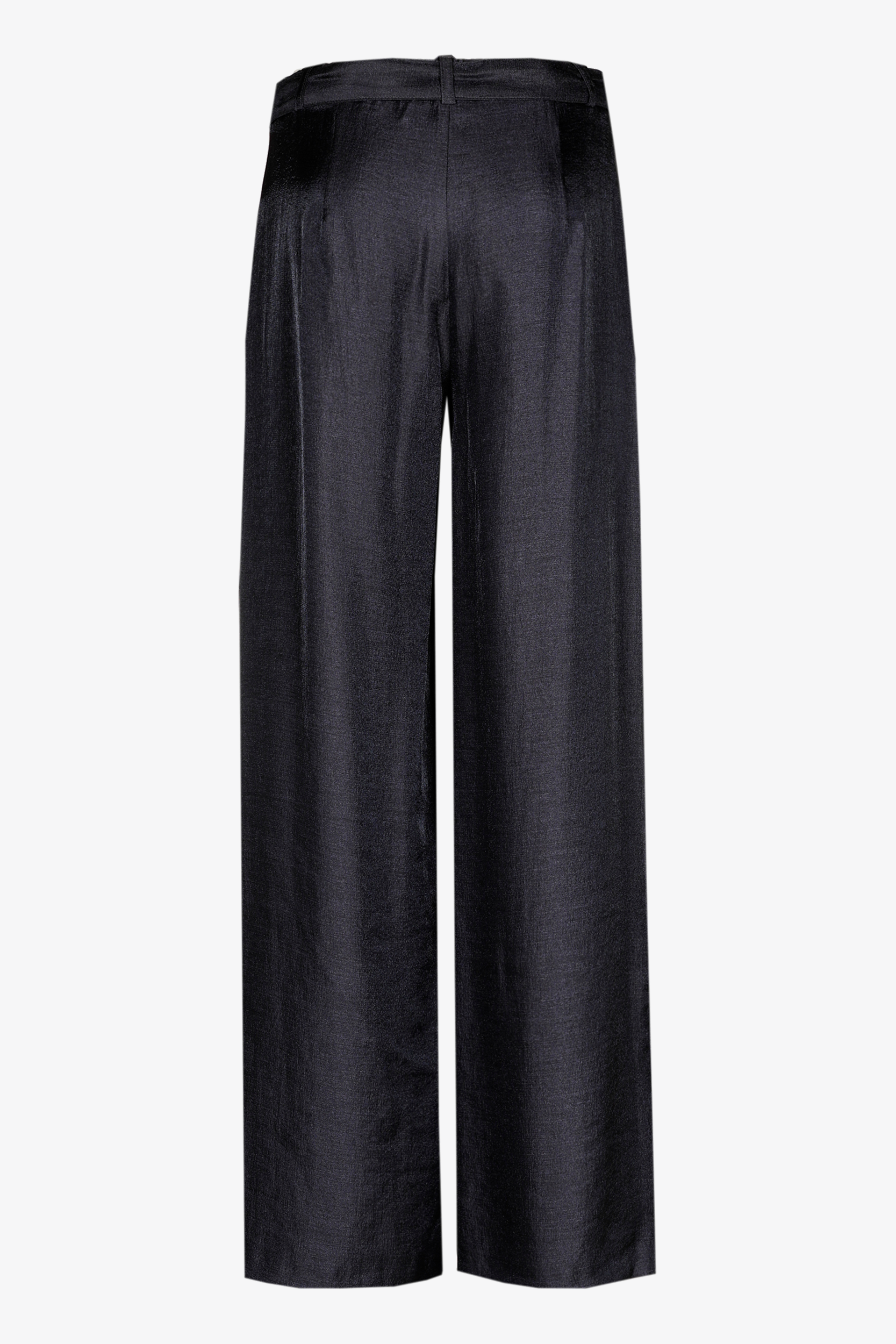 Pantalon brillant à pli marqué