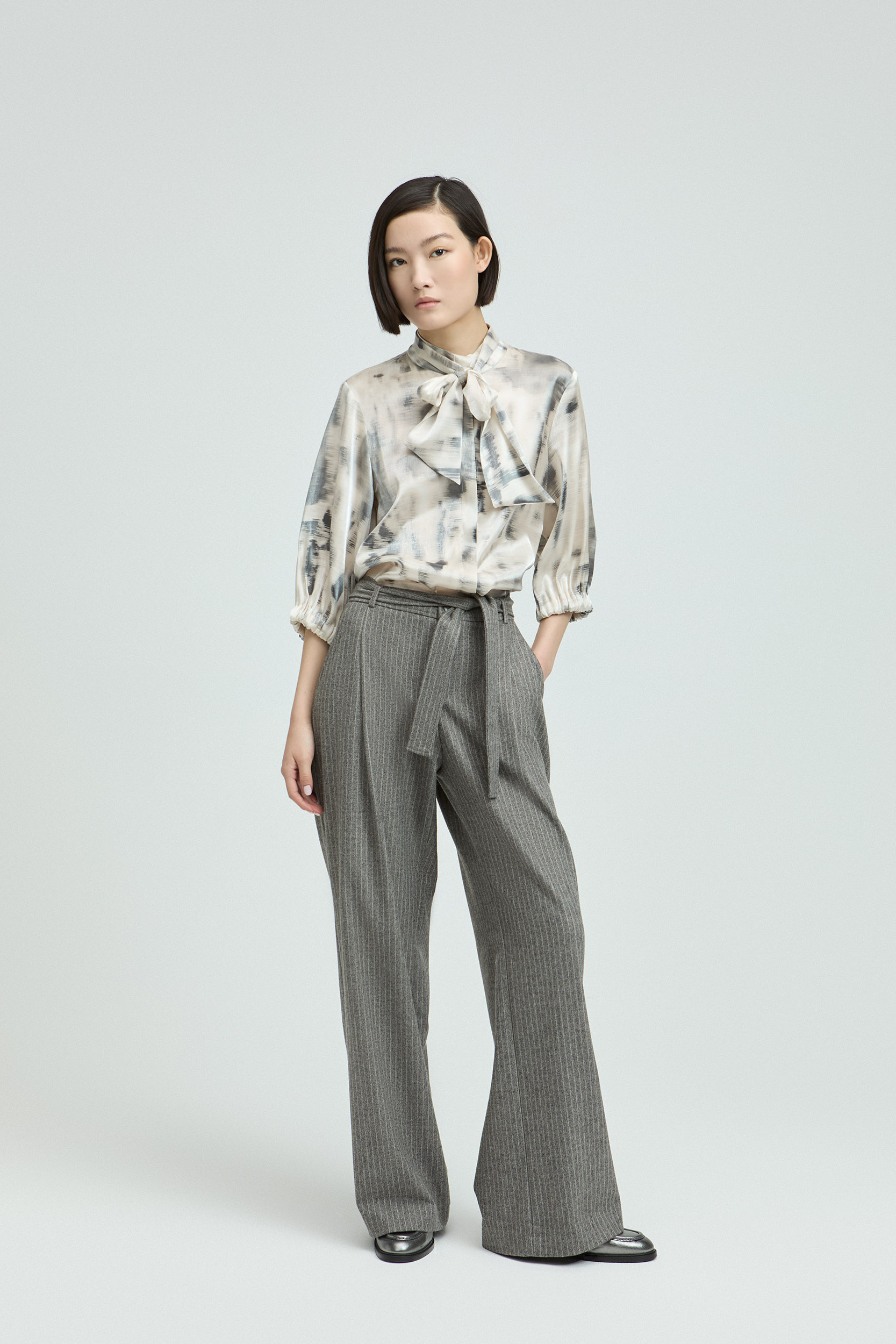 Pantalon doux à jambes larges