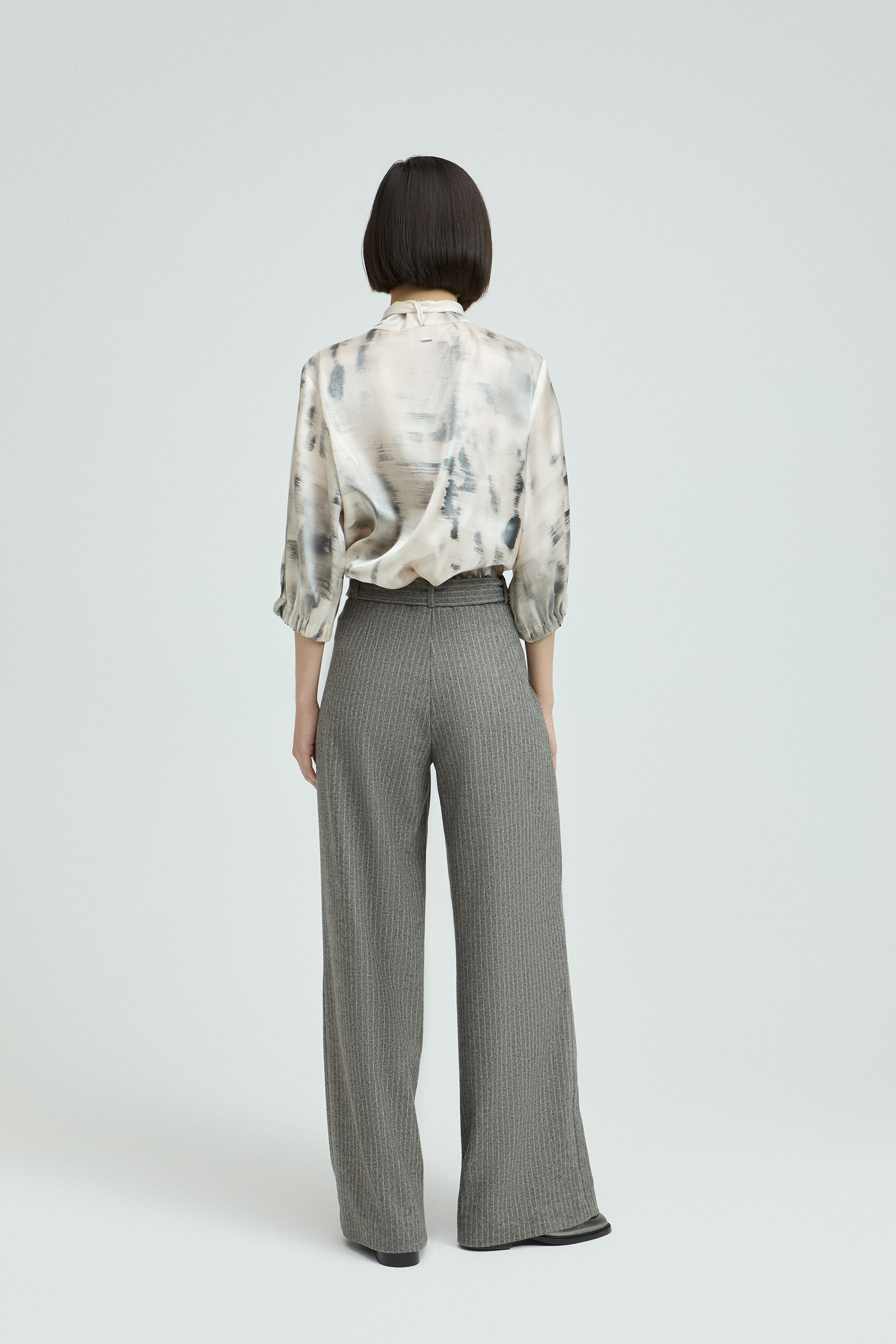 Pantalon doux à jambes larges