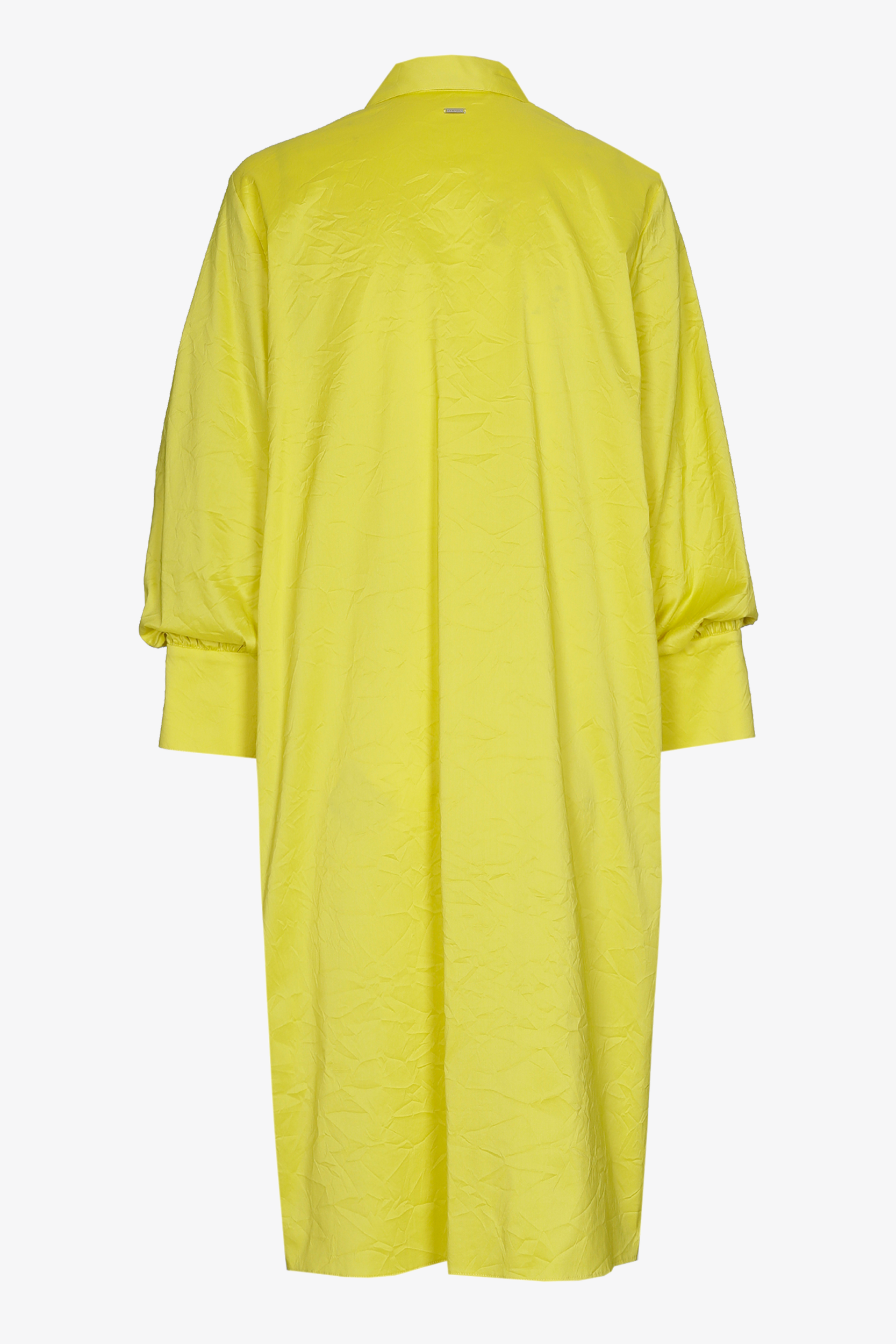 Robe-chemise en tissu froissé