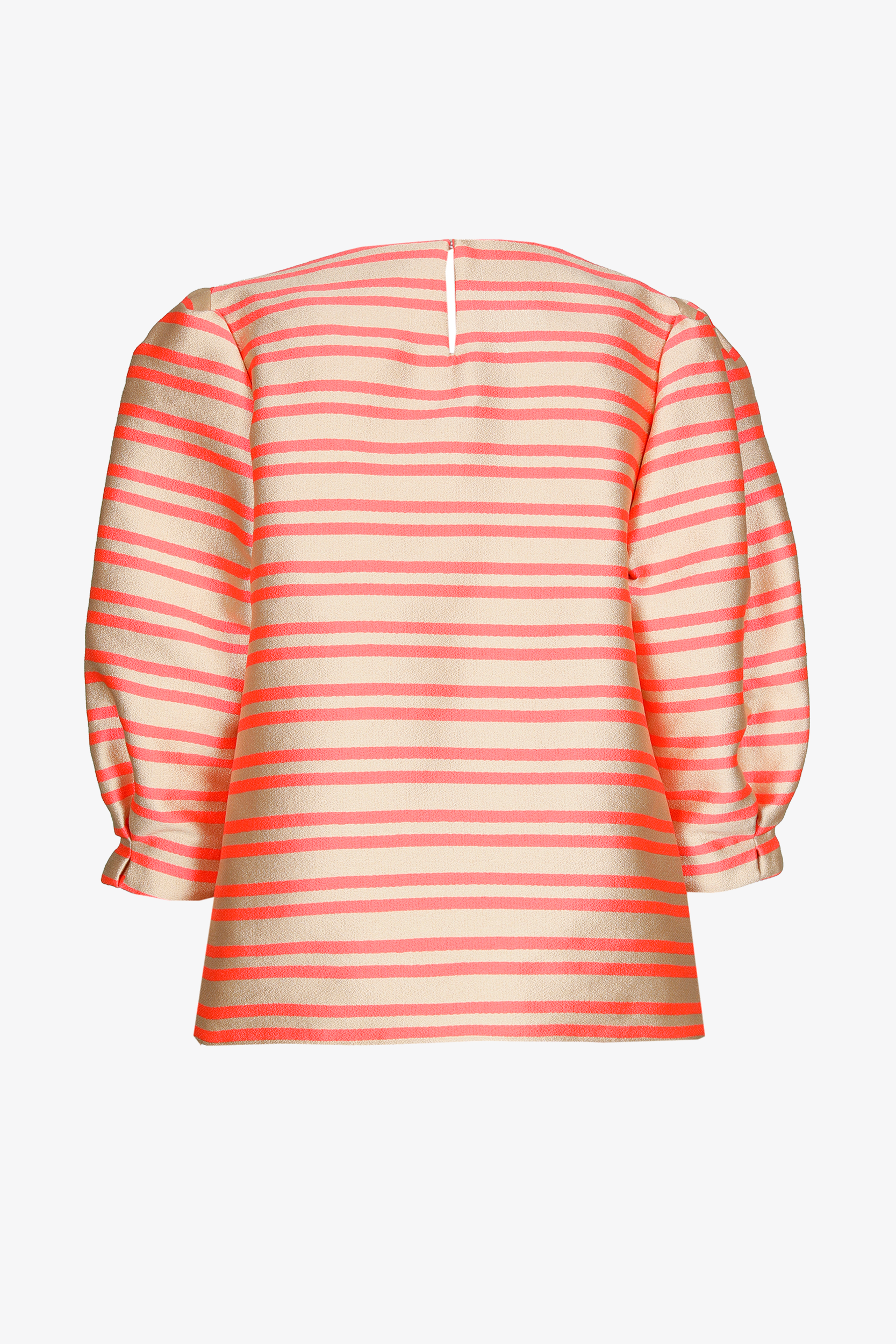 Blouse in tafta met ballonmouw