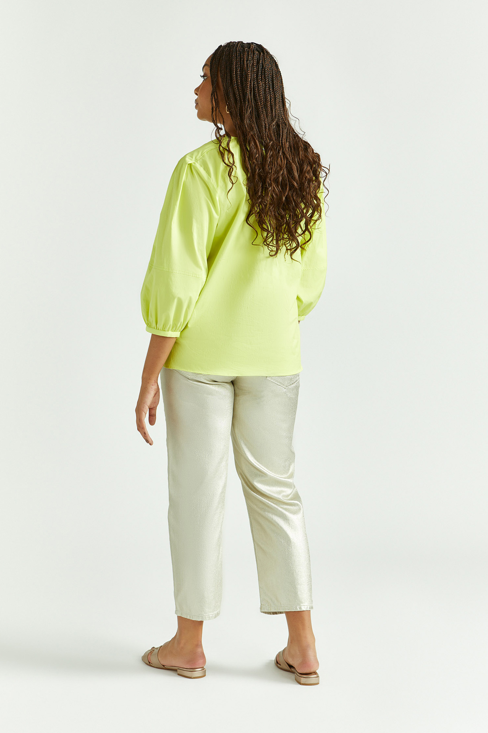 Blouse à manches bouffantes