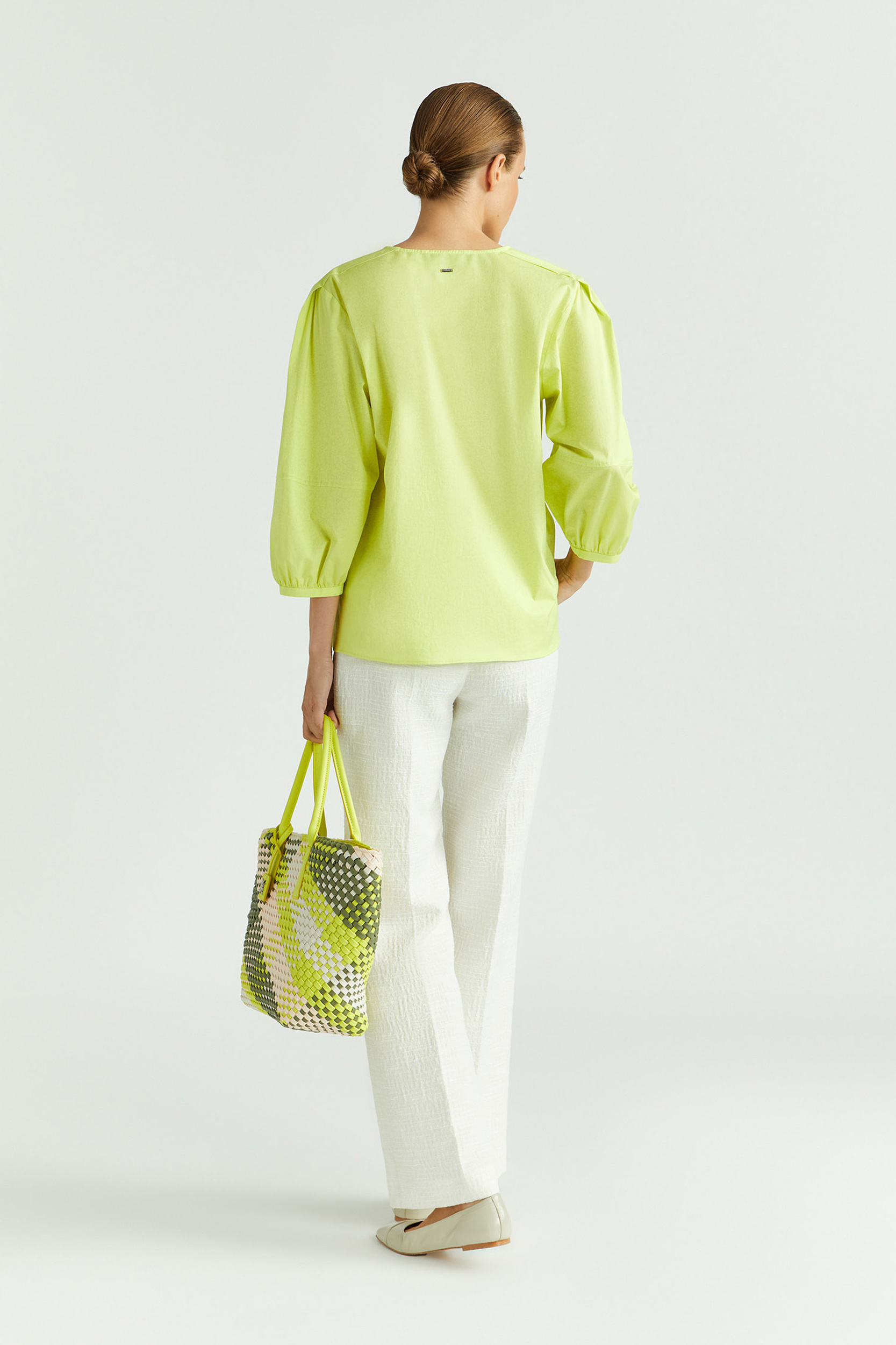 Blouse à manches bouffantes