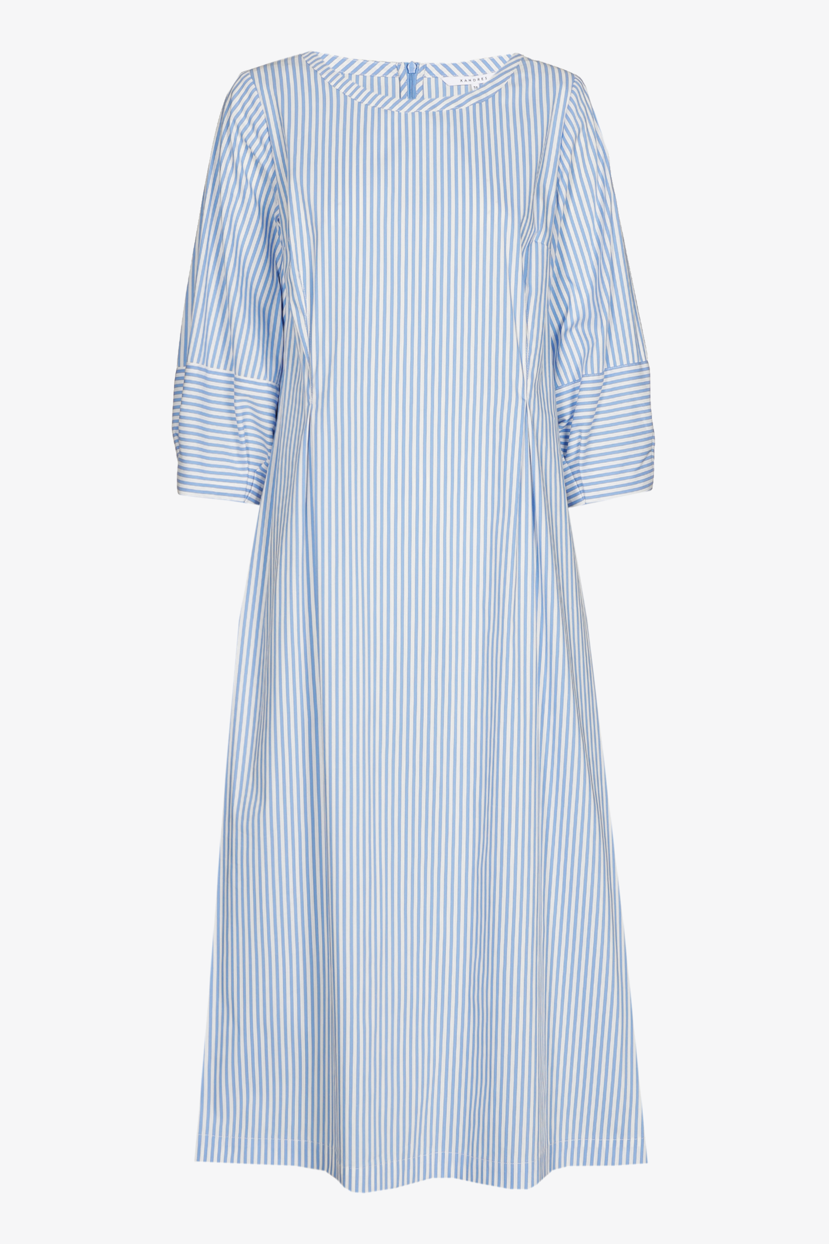 Robe en coton avec détails plissés