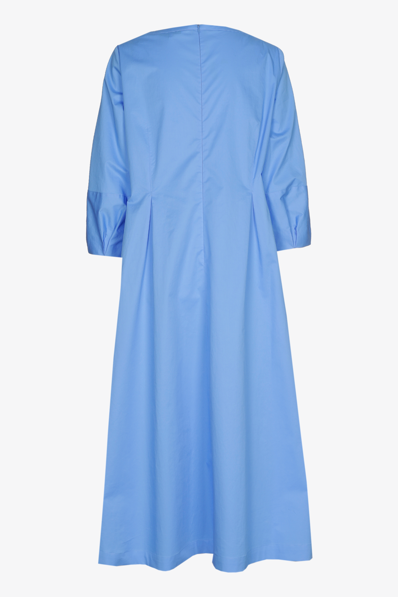 Cotton dress with pleats