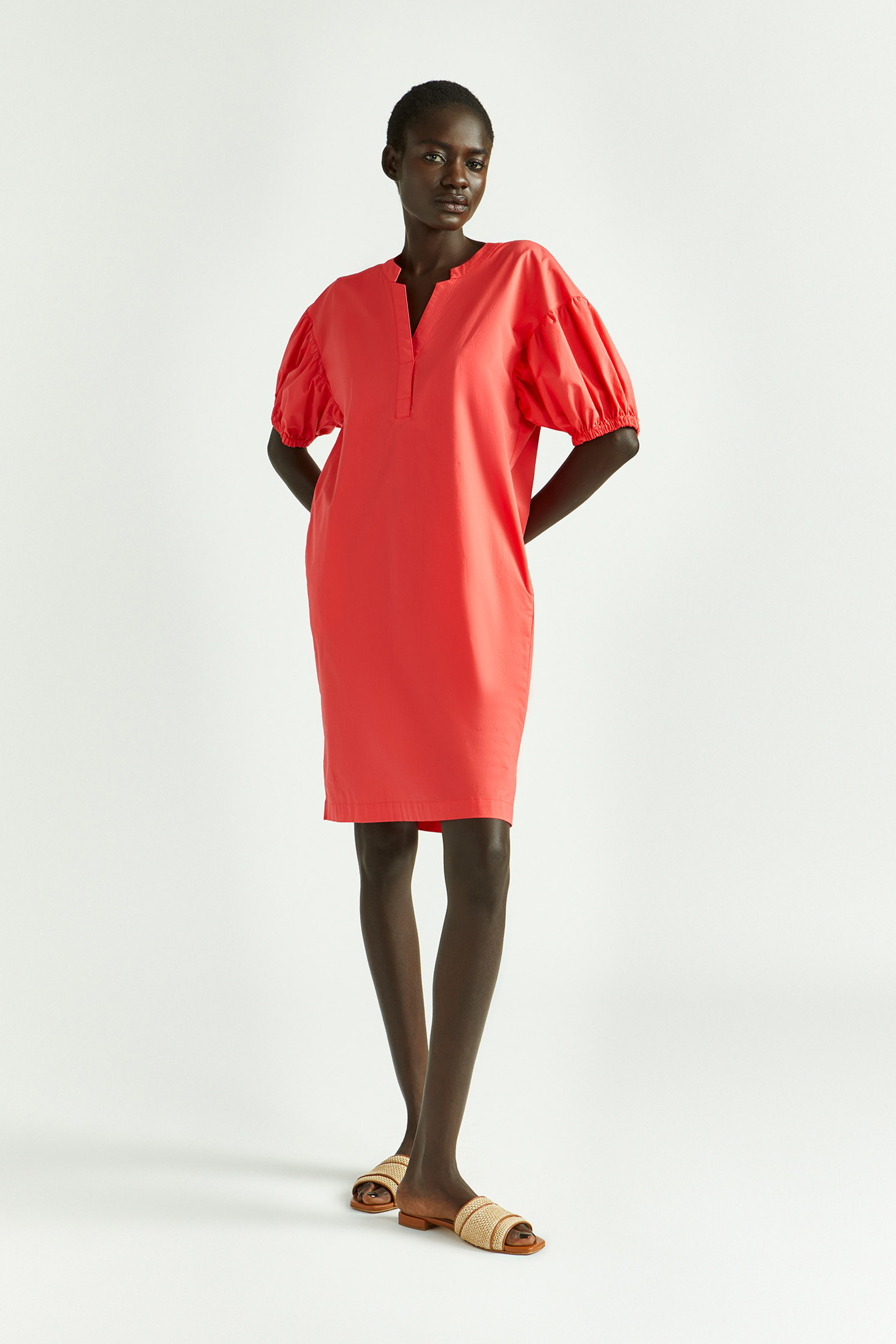Robe droite en coton biologique