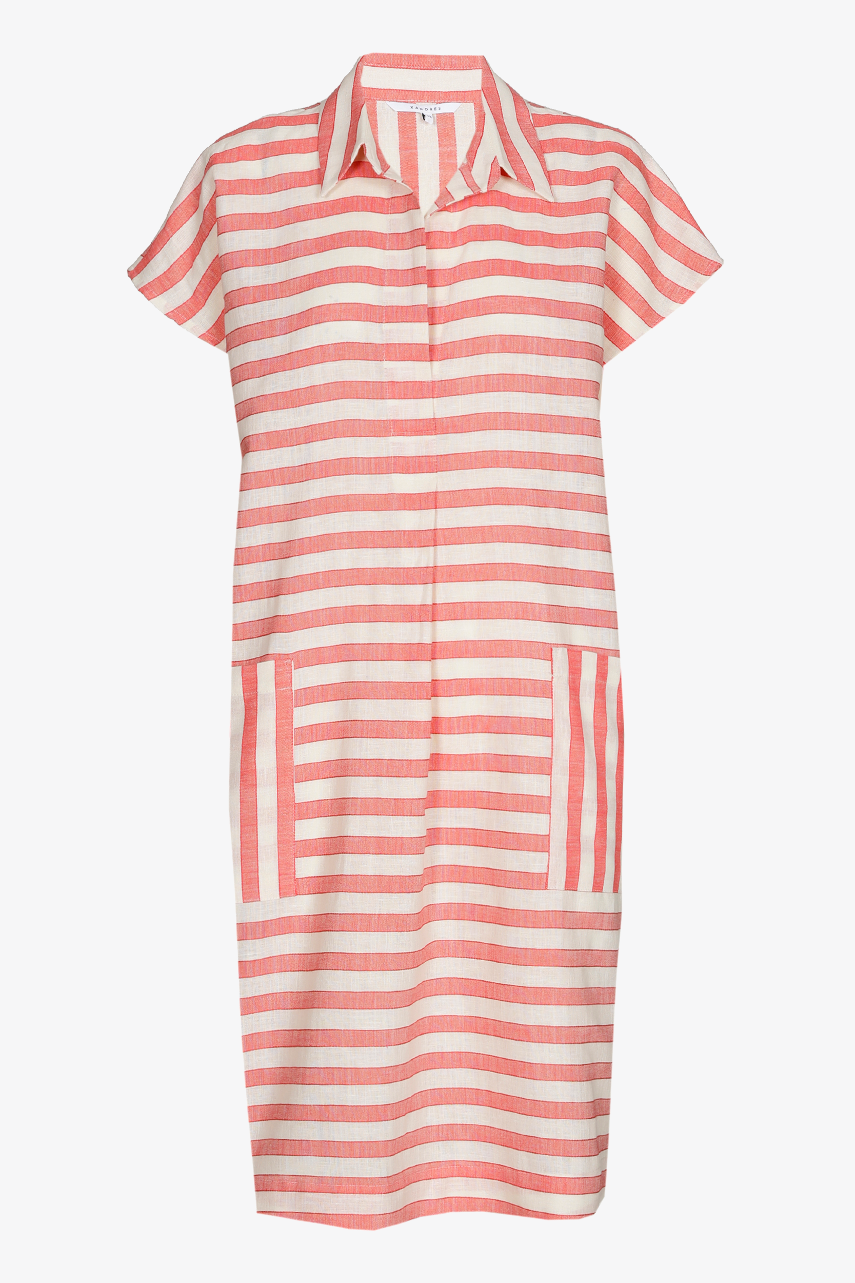 Robe courte rayée