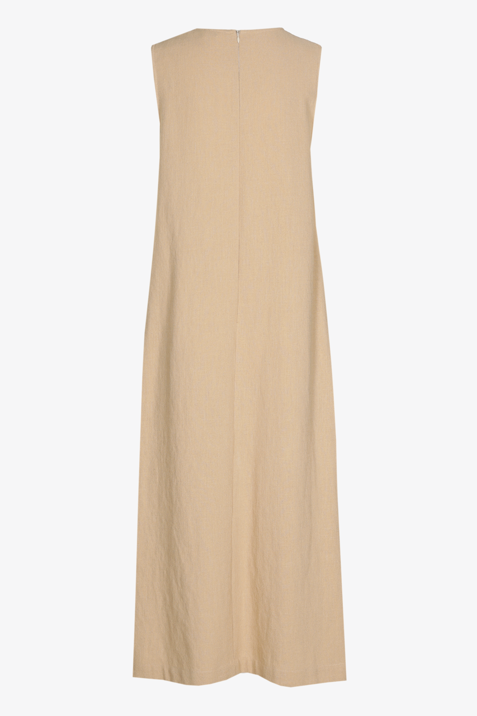 A-line dress with linen look