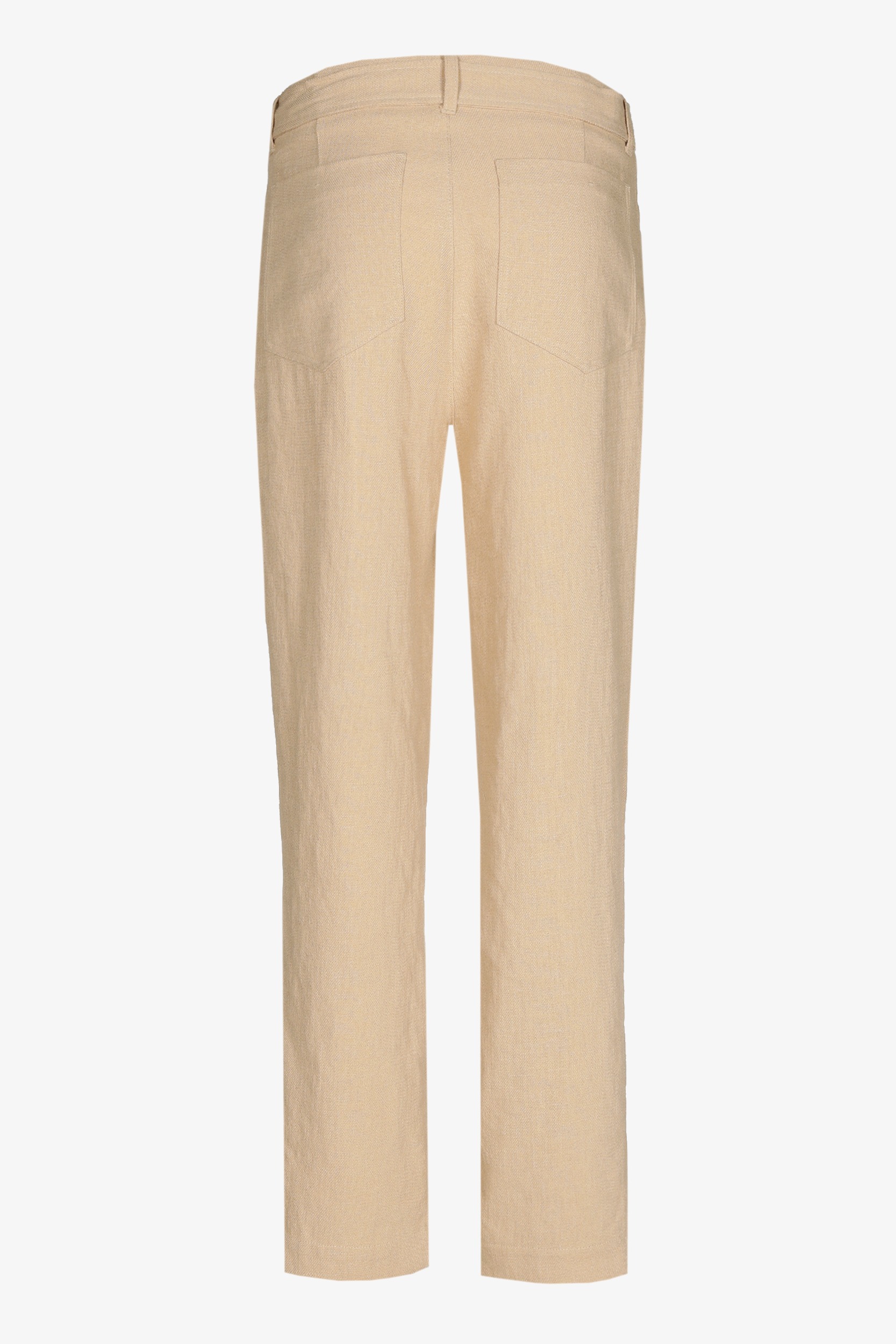 Pantalon carotte à l’aspect lin