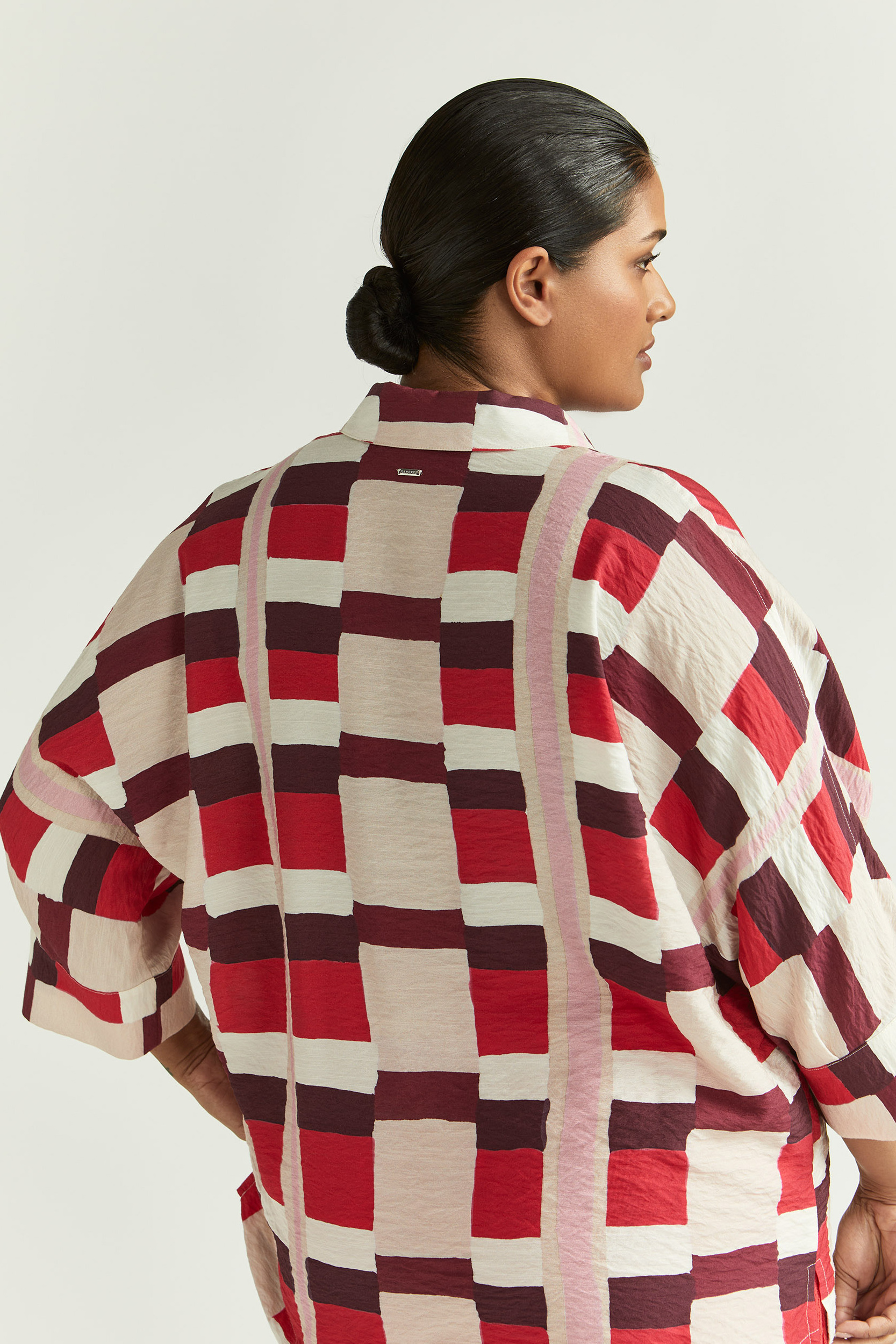 Blouse met aquarelprint