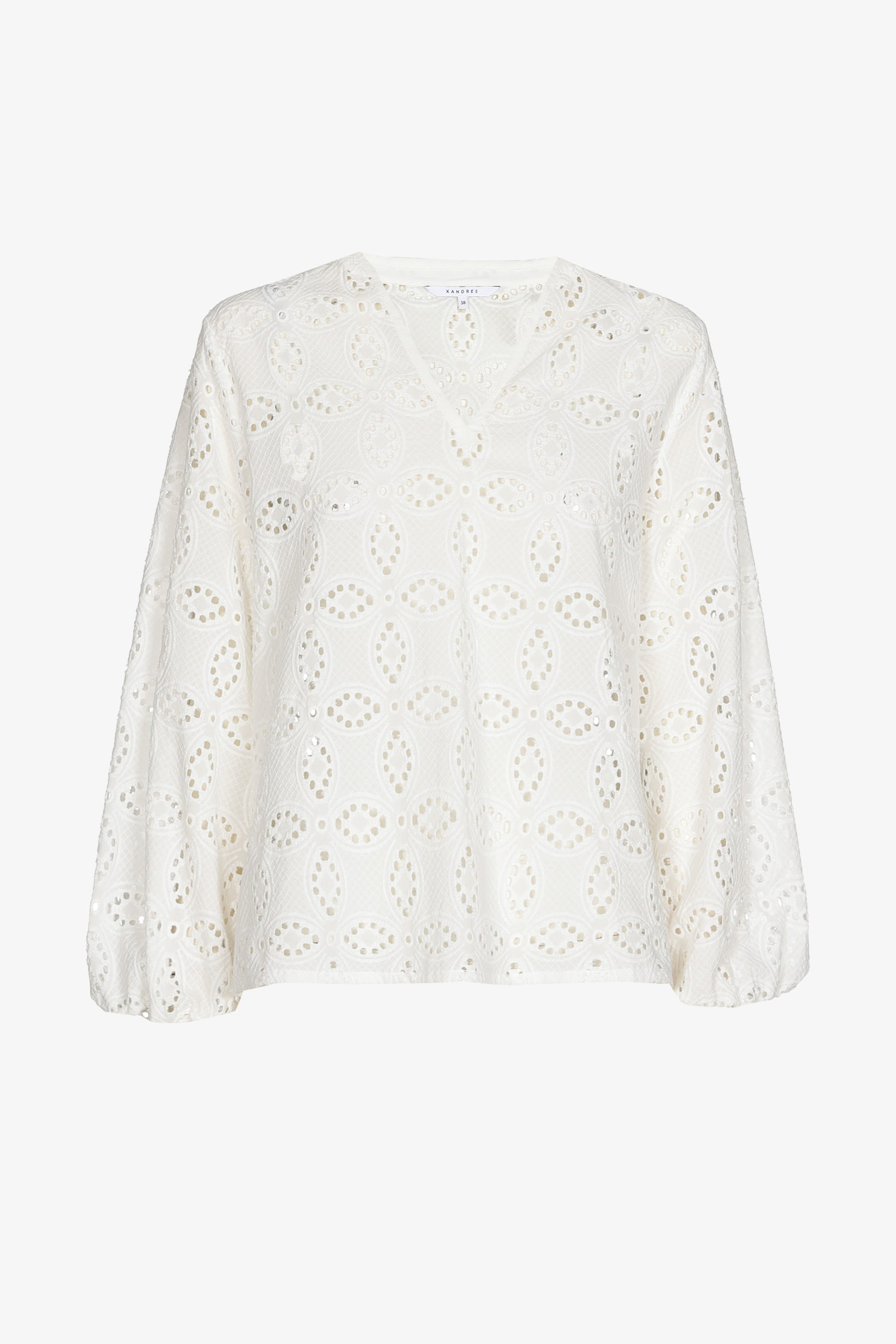 Blouse avec broderie anglaise