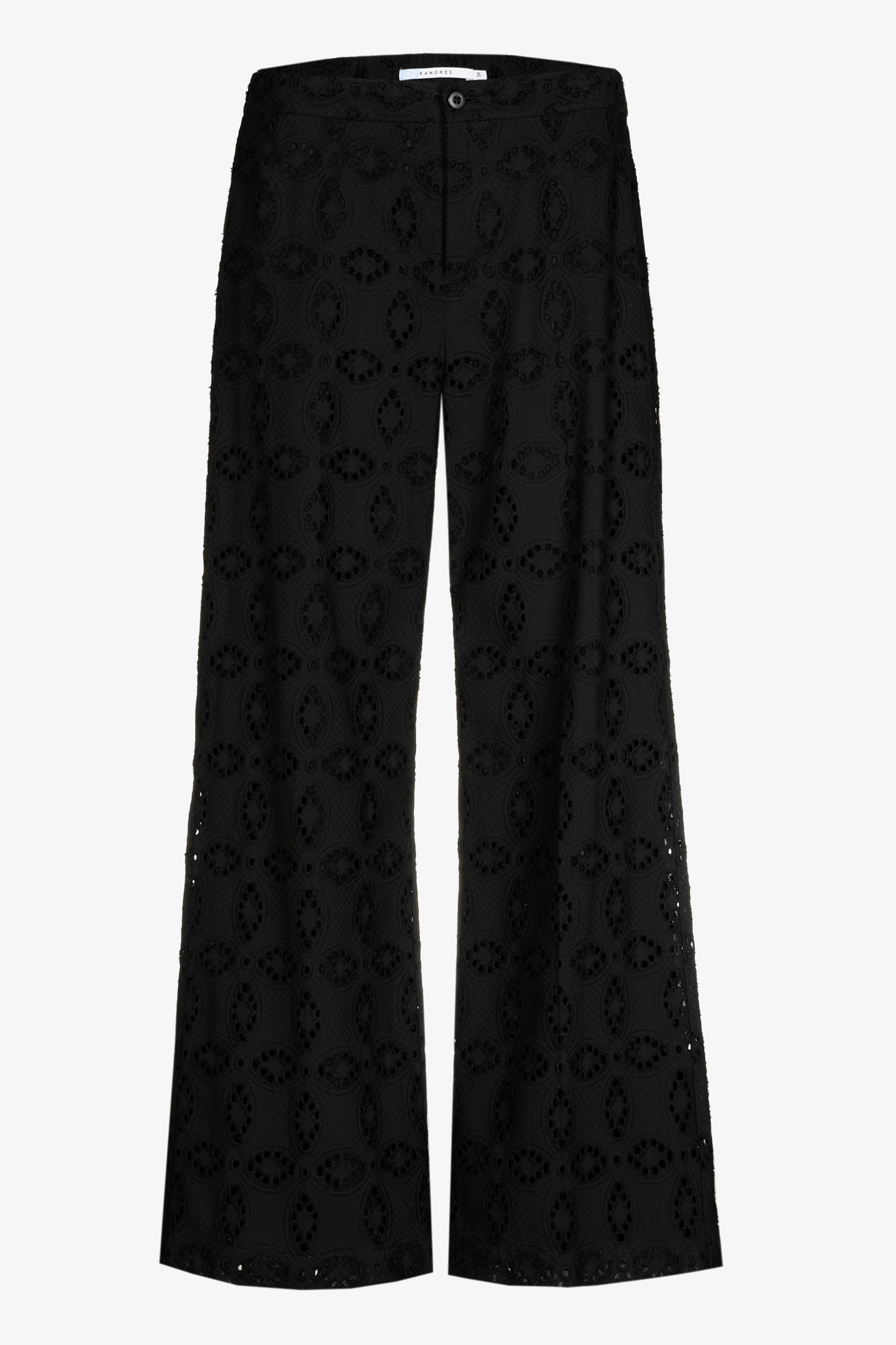 Rechte broek met broderie