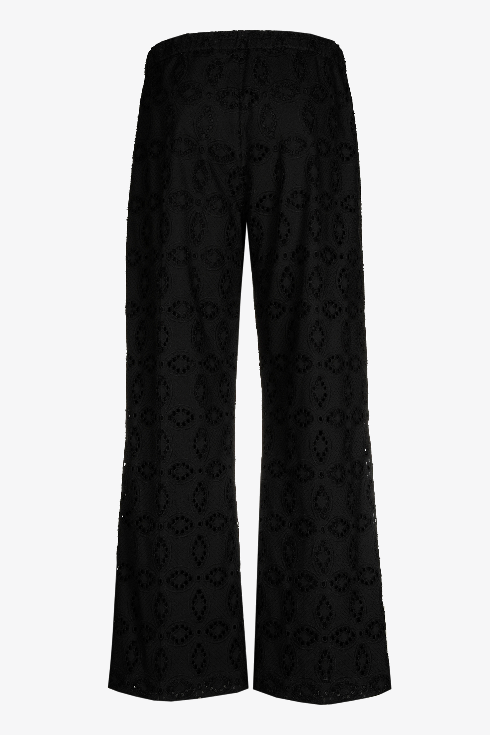 Rechte broek met broderie