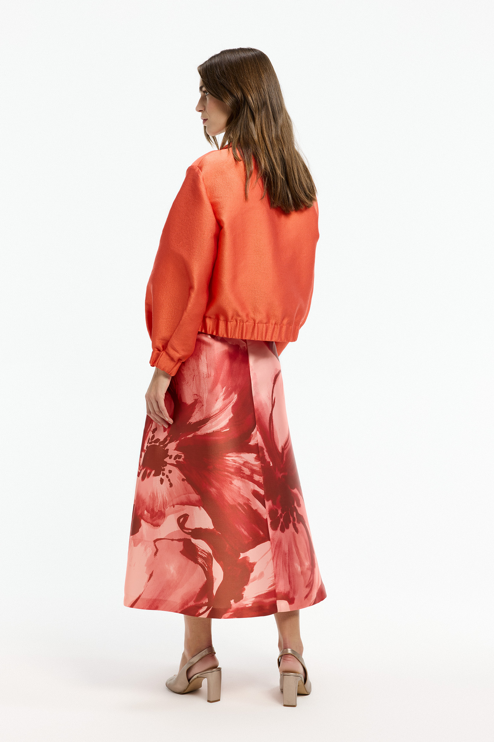 Modern shiny and dressed-down jacket