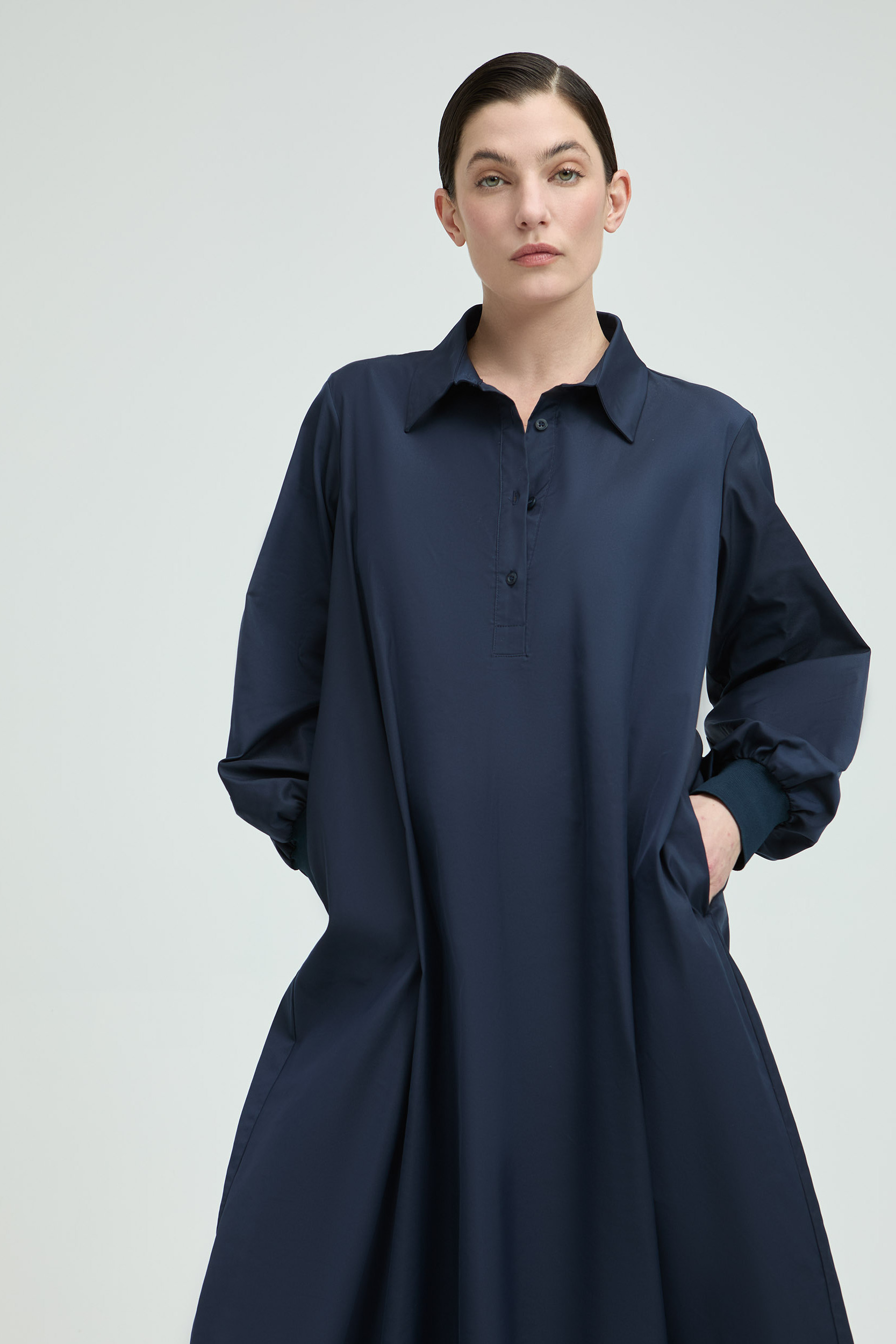Blusenkleid mit Knopfleiste