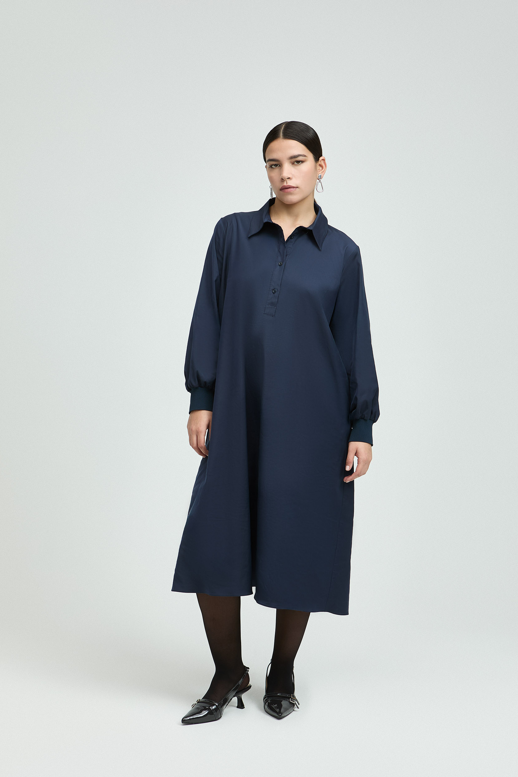 Blusenkleid mit Knopfleiste