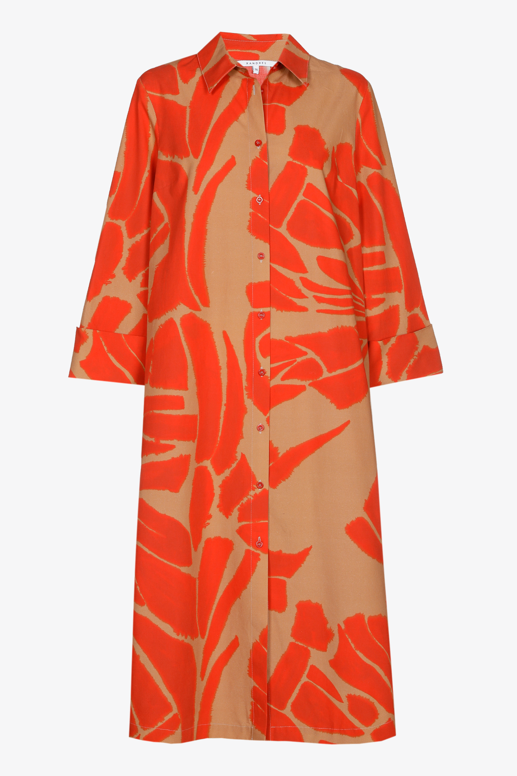 Robe boutonnée avec imprimé