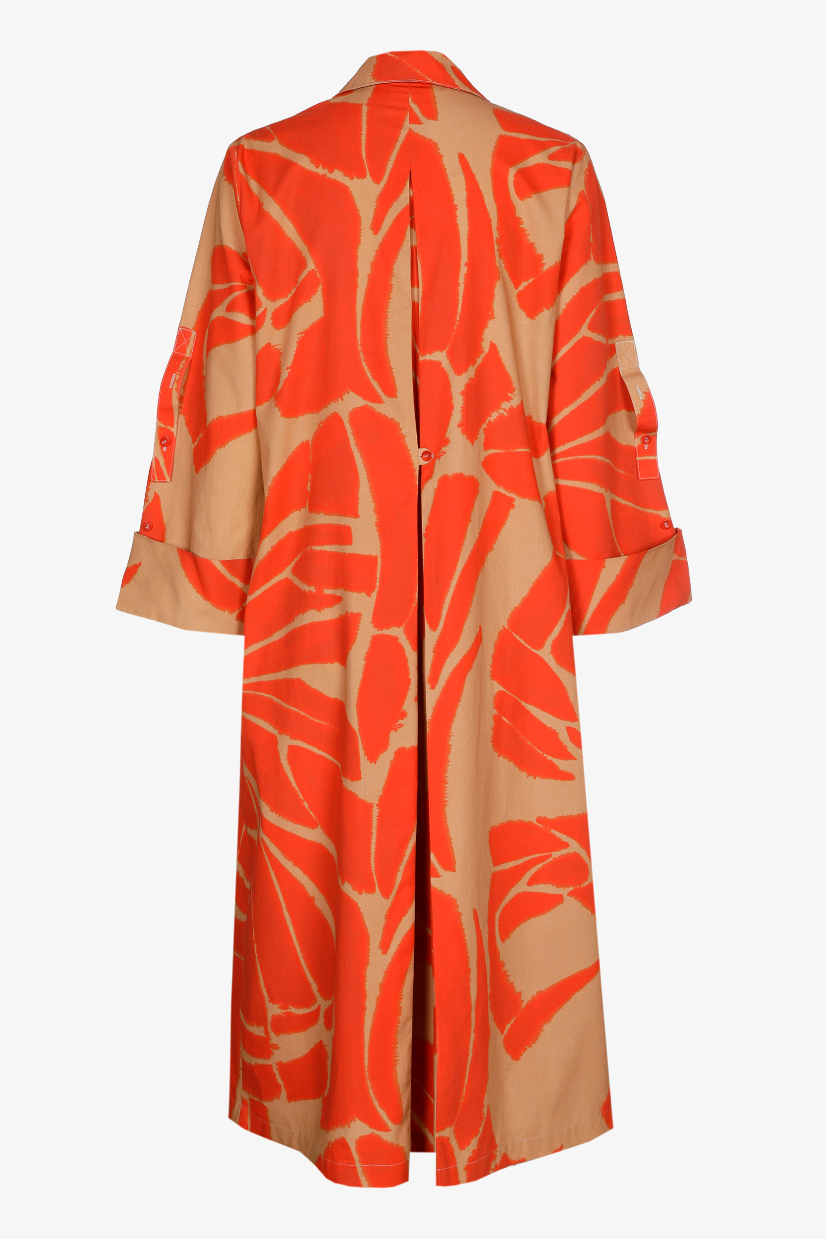 Robe boutonnée avec imprimé