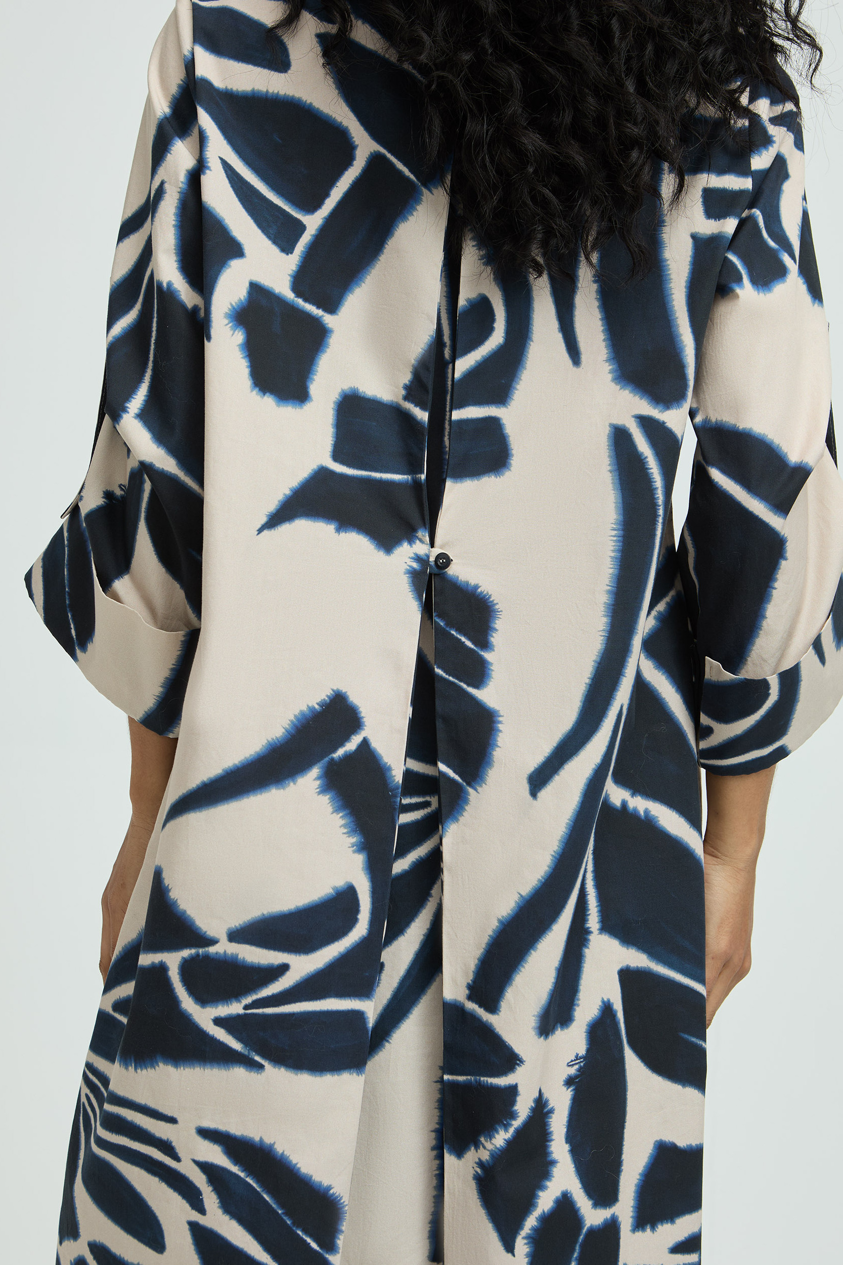 Robe boutonnée avec imprimé