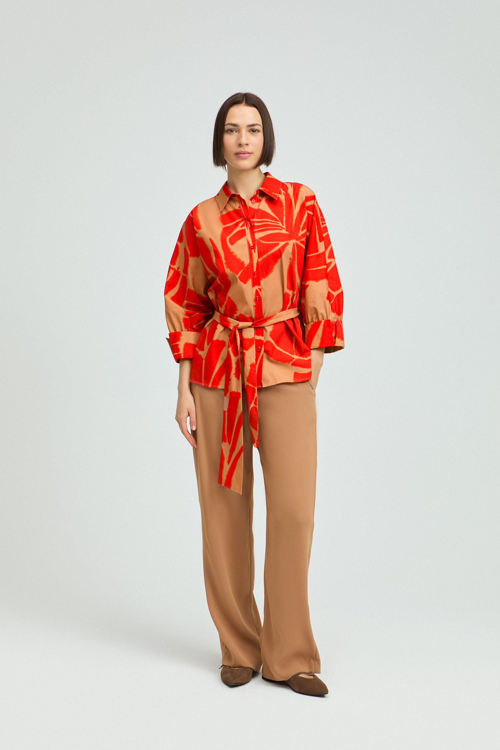 Katoenen blouse met print