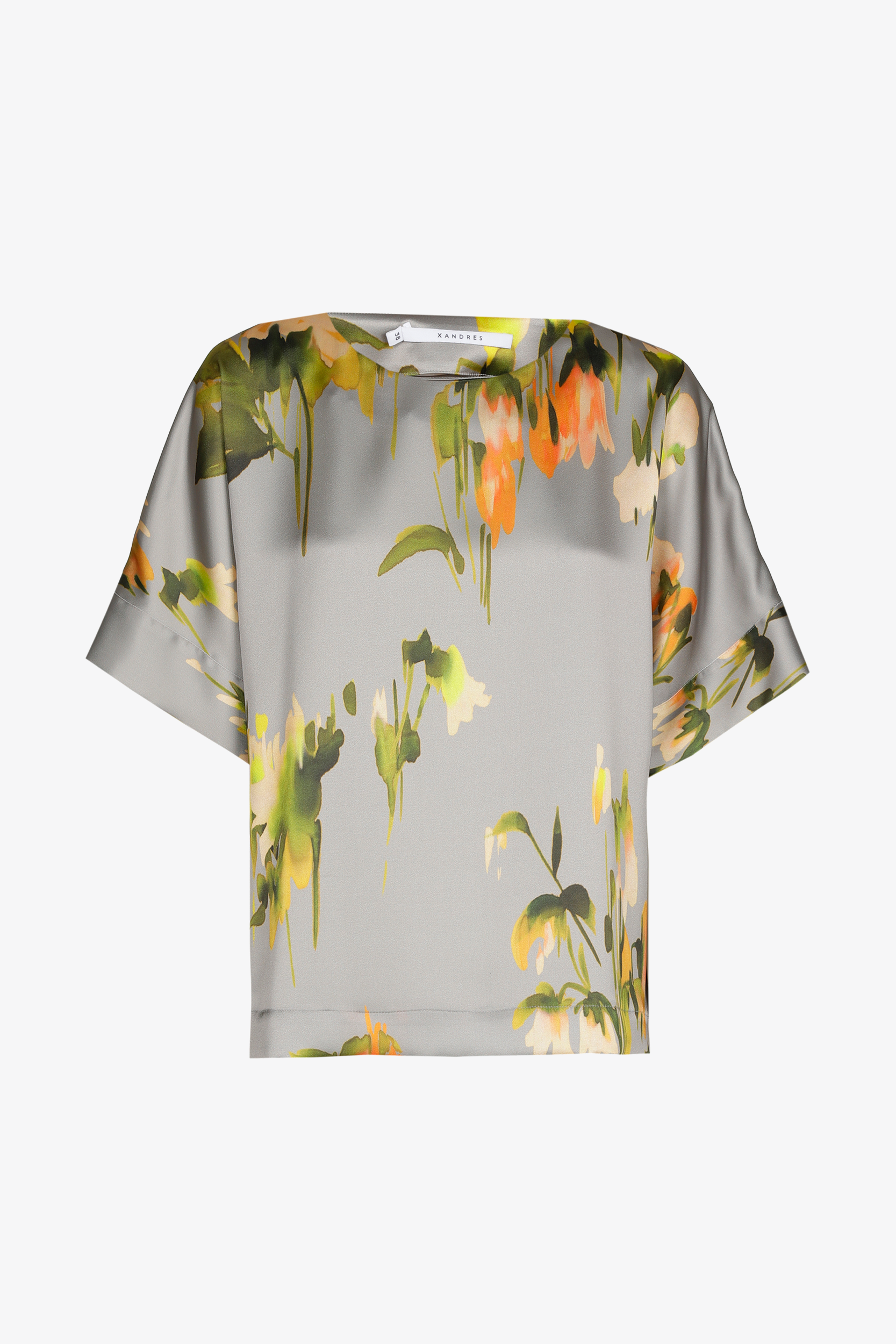 Blouse met aquarel print