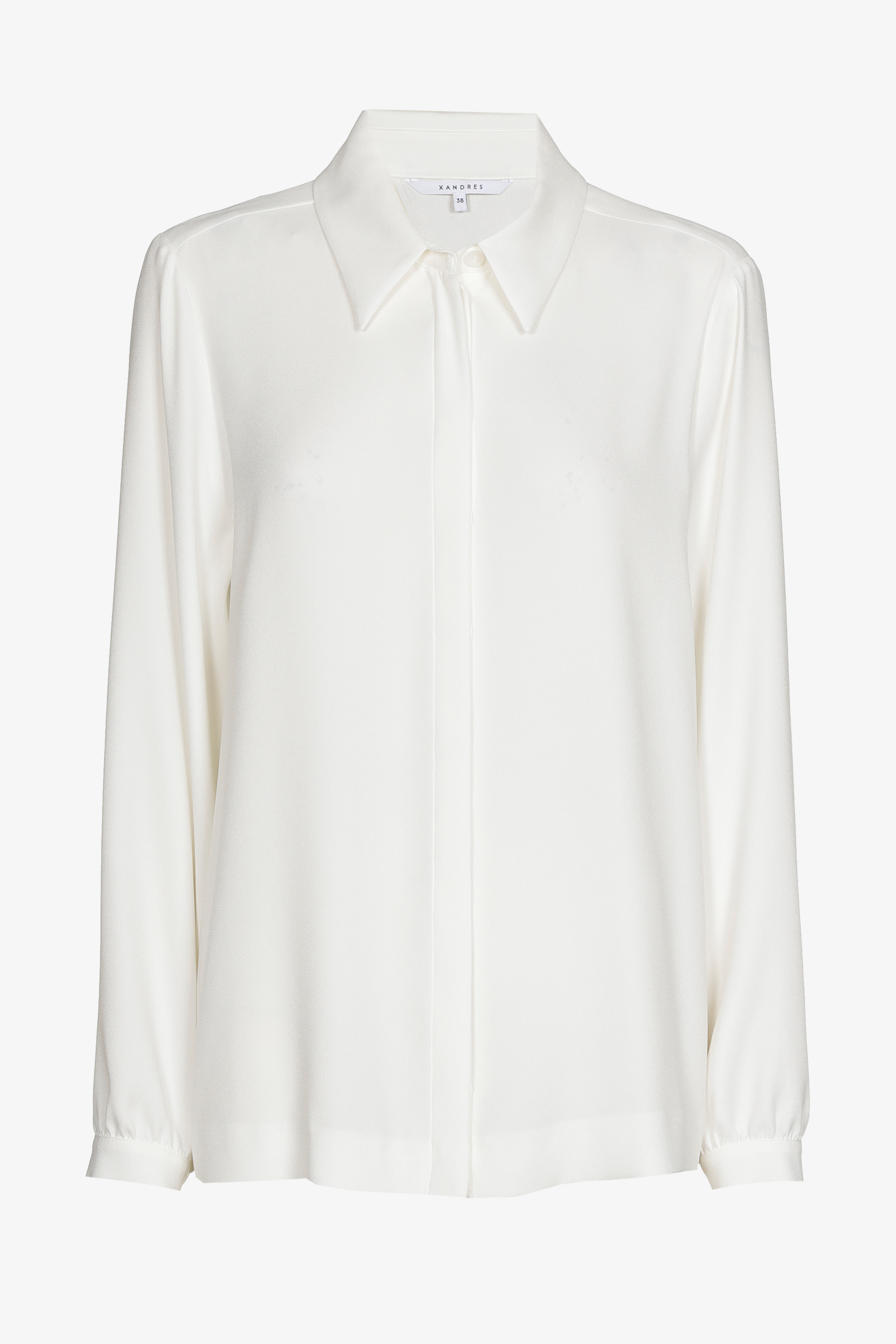 Elegante blouse met hemdkraag
