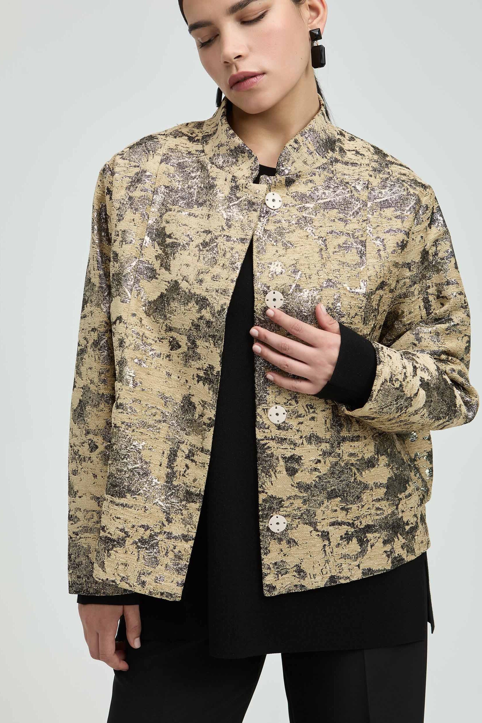 Bomberjasje in jacquard motief