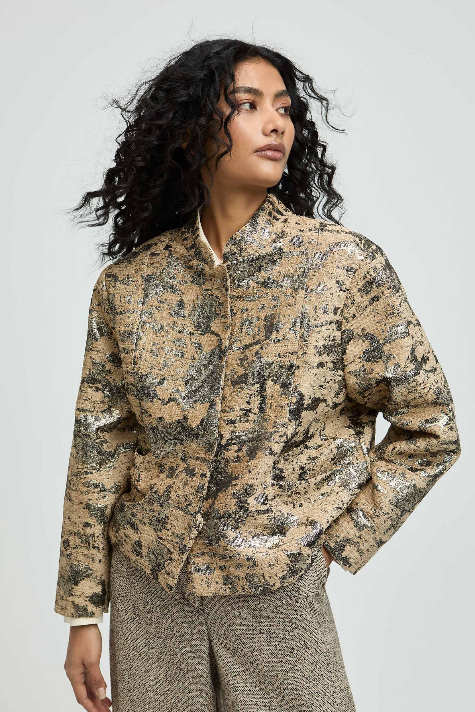 Bomberjasje in jacquard motief