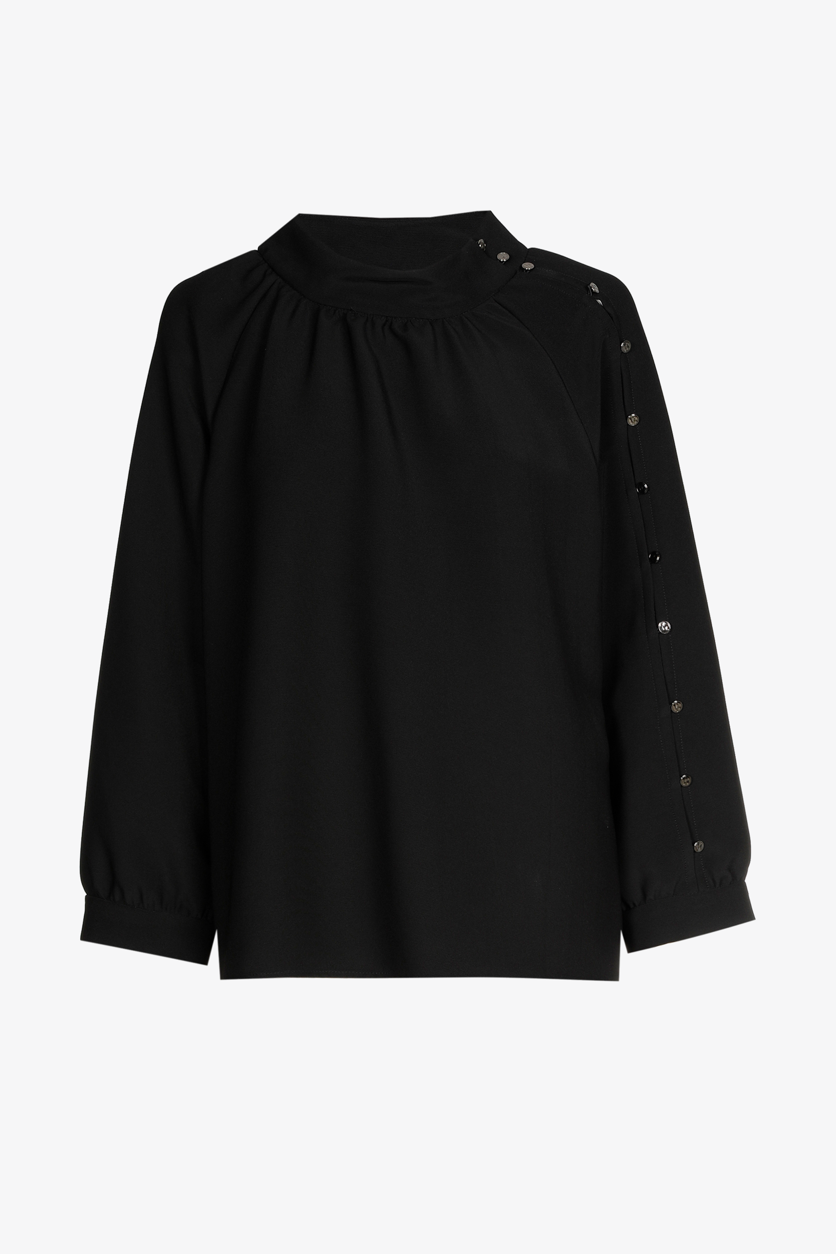 Blouse met knoopdetail aan mouw